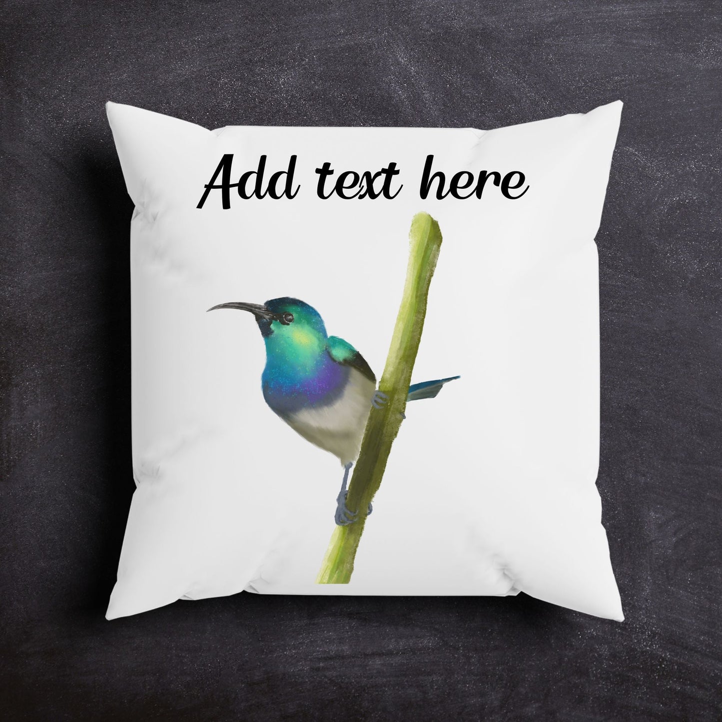 Hummingbird Pillow - Nature Inspired Home Decor - MerikaArt