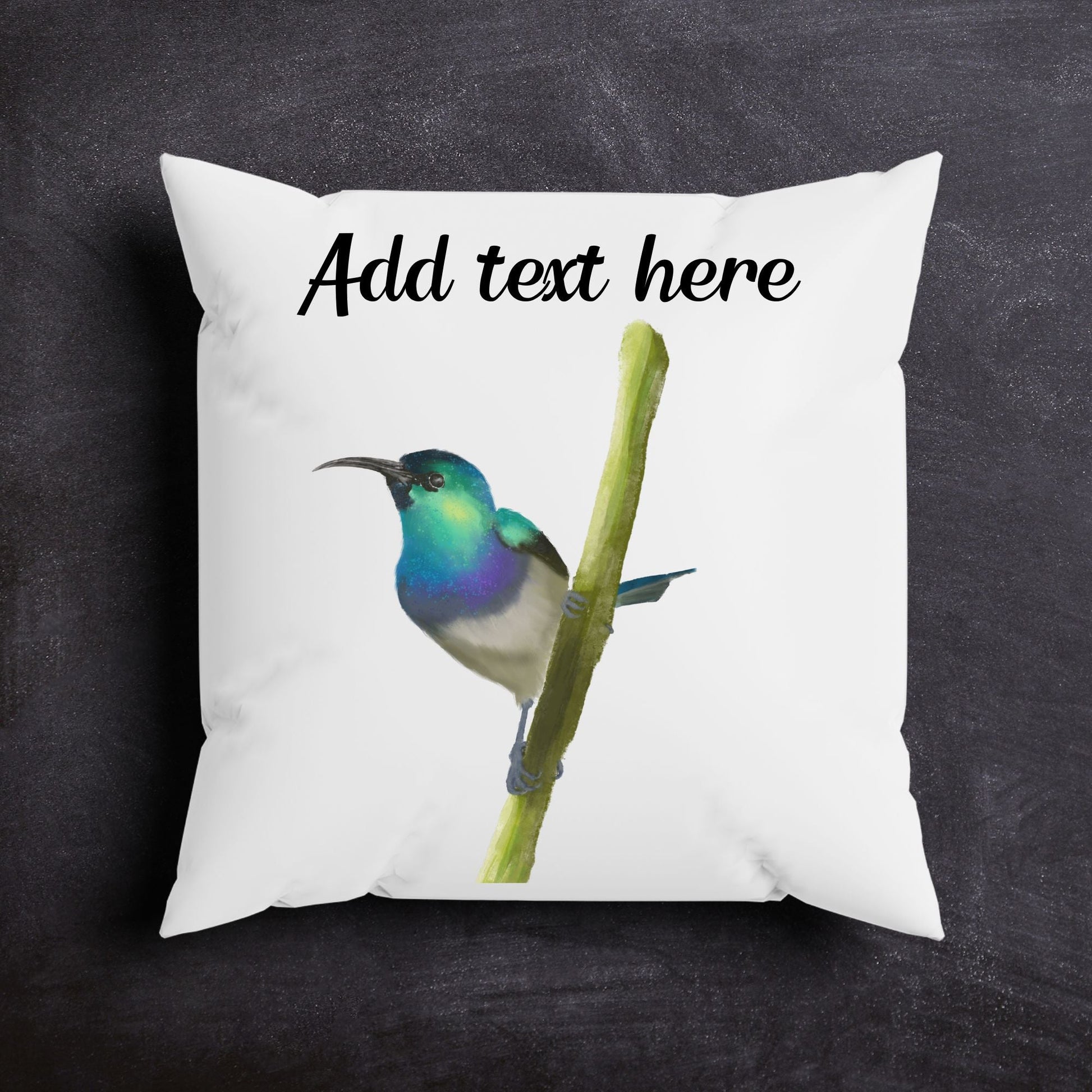 Hummingbird Pillow - Nature Inspired Home Decor - MerikaArt