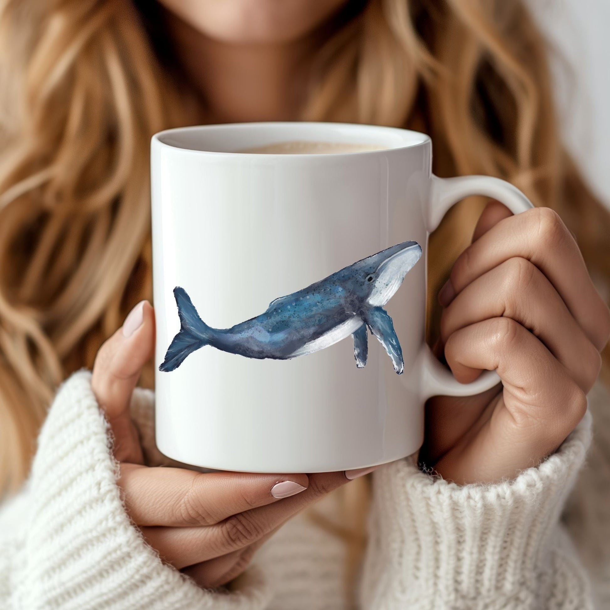 Humpback Whale Mug - MerikaArt
