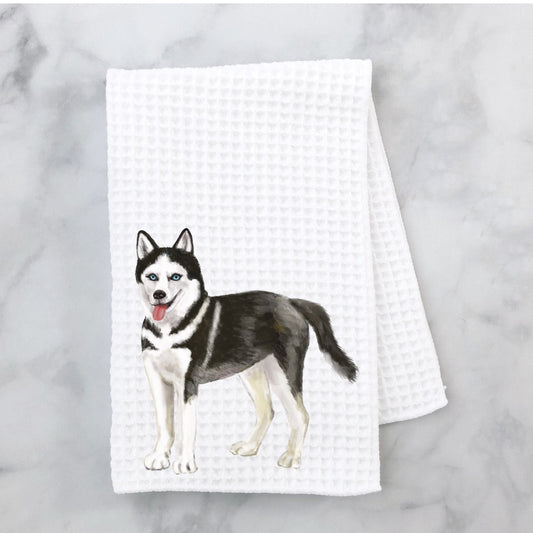 Husky Dog Kitchen Towel - MerikaArt