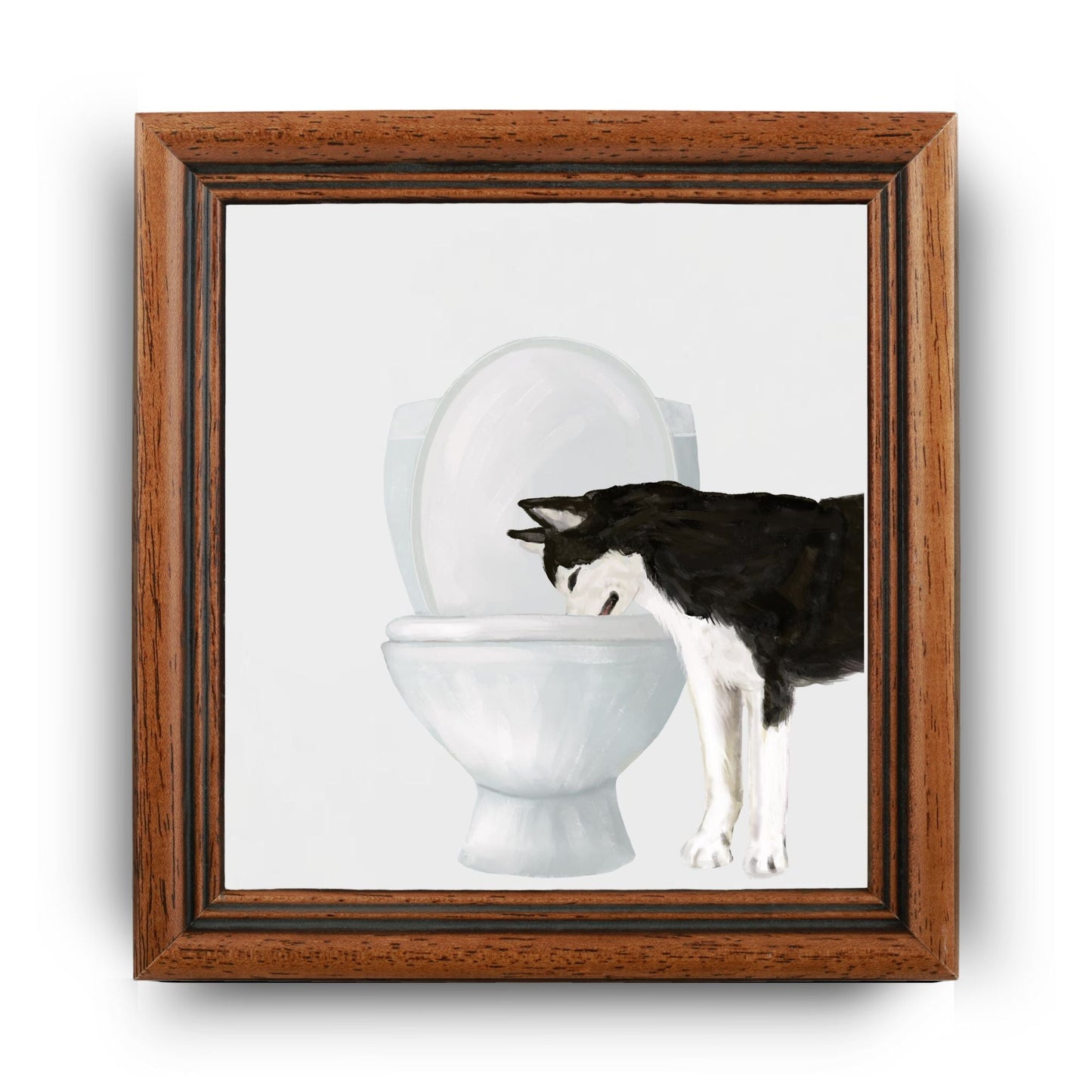 Husky Toilet Ceramic Tile - MerikaArt