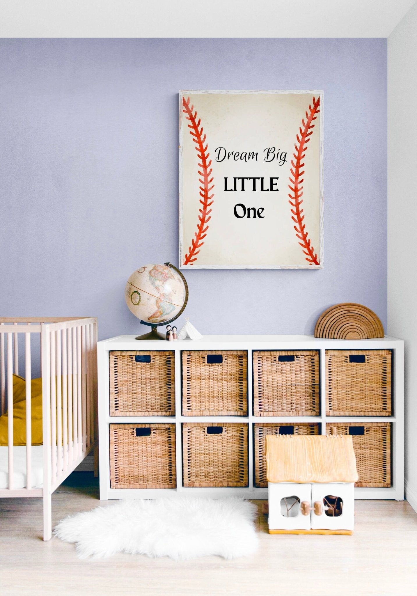 Kids Baseball Sign Print, Sport Painting, Boys Room Wall Art, Girls Room Print, Toddler Wall Art, Nursery Decor, Sports Lover Gift - MerikaArt