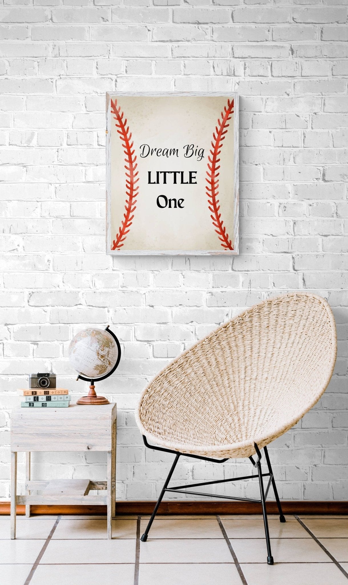Kids Baseball Sign Print, Sport Painting, Boys Room Wall Art, Girls Room Print, Toddler Wall Art, Nursery Decor, Sports Lover Gift - MerikaArt
