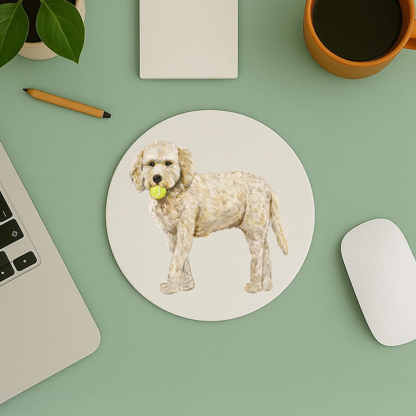 Labradoodle Mousepad - MerikaArt