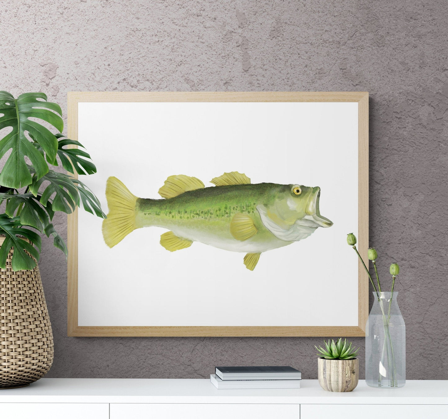 Largemouth Bass Print - MerikaArt