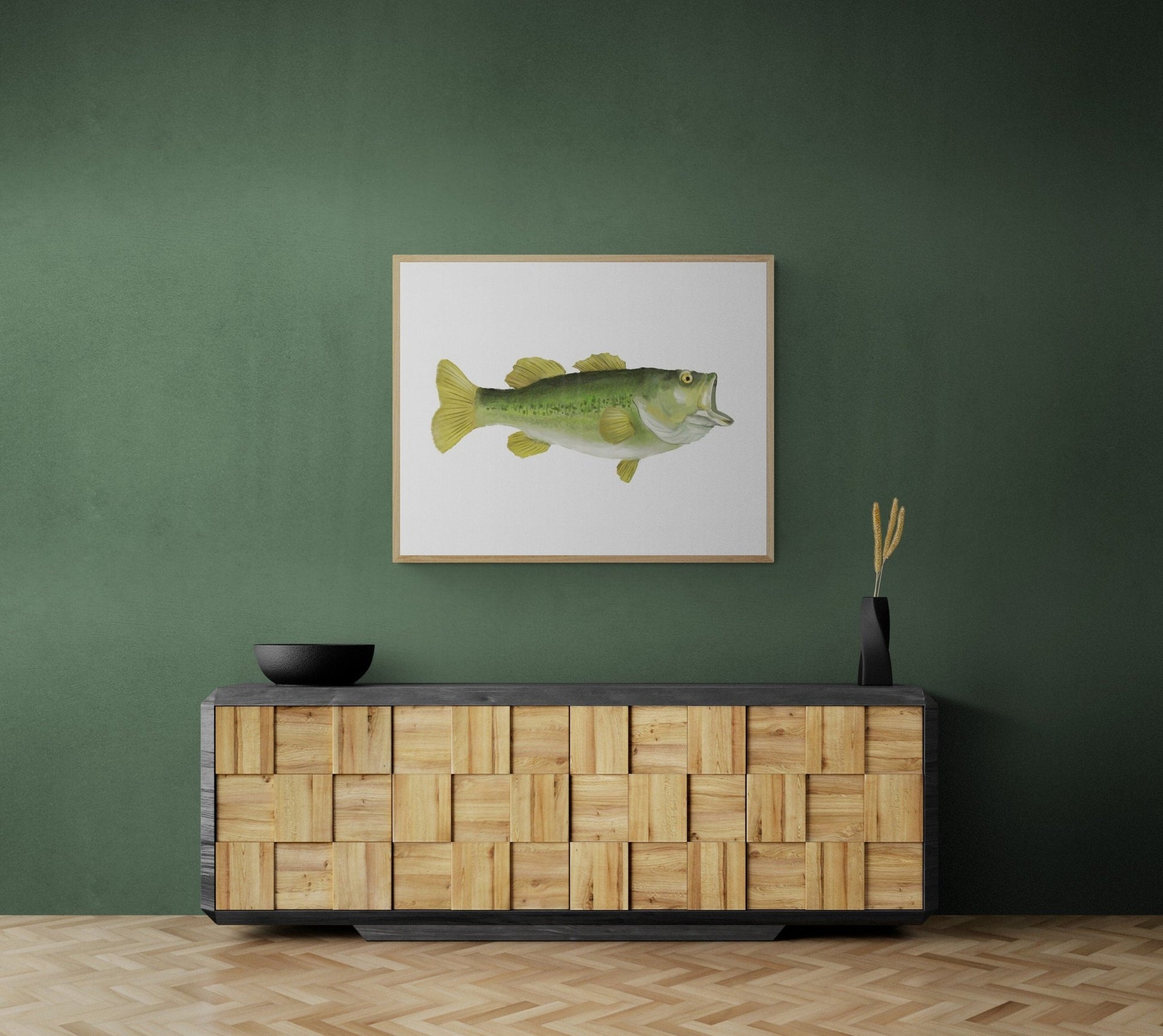Largemouth Bass Print - MerikaArt