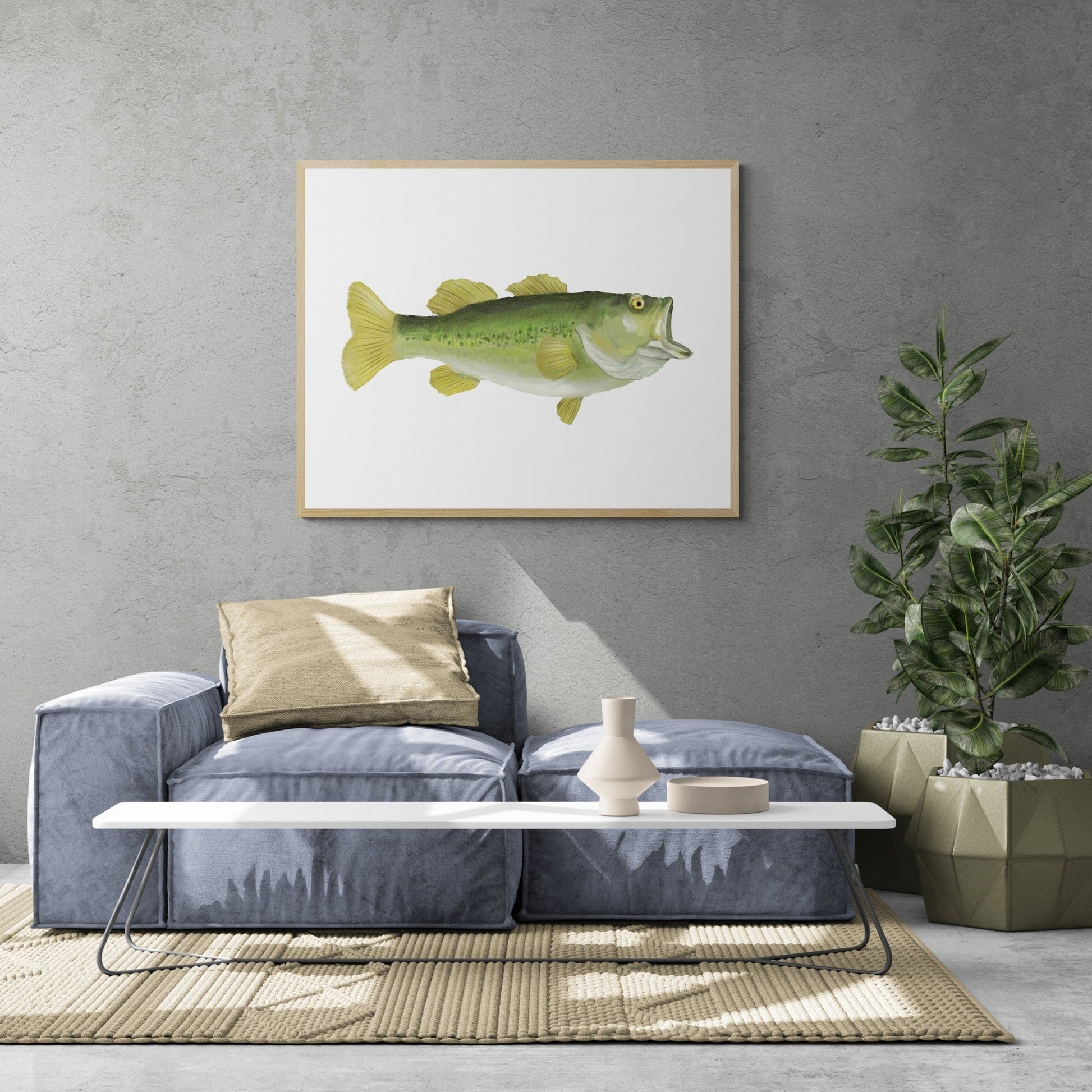 Largemouth Bass Print - MerikaArt