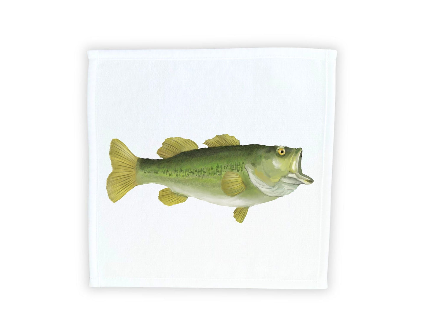 Largemouth Bass Washcloth - MerikaArt