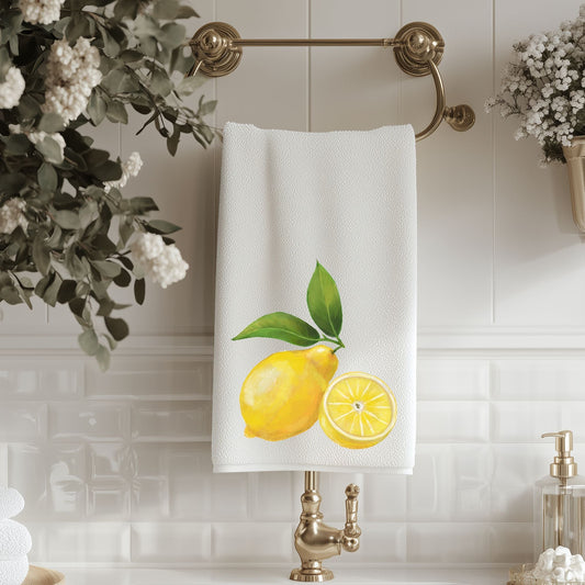 Lemon Fruit Bathroom Towel - MerikaArt