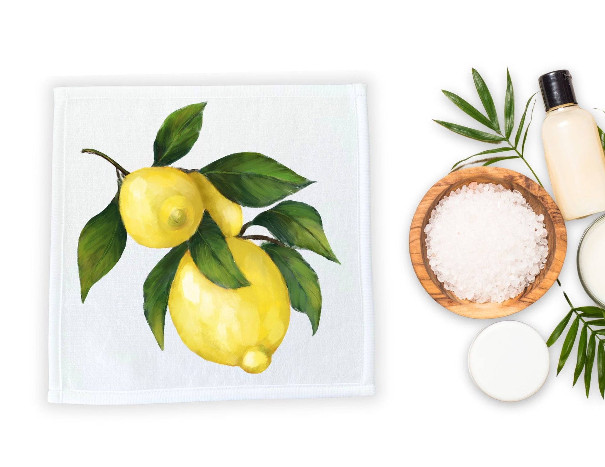 Lemon Grove Washcloth - MerikaArt