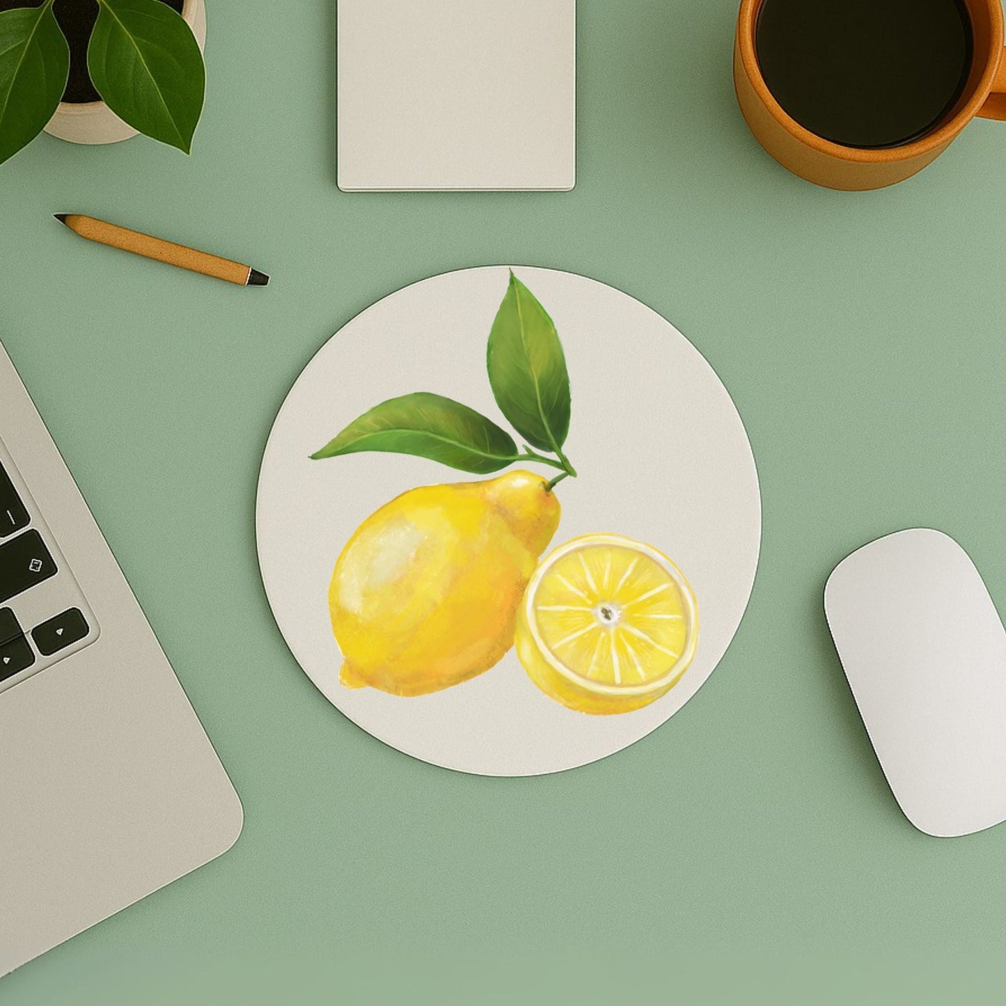 Lemon Vinyl Mousepad - MerikaArt
