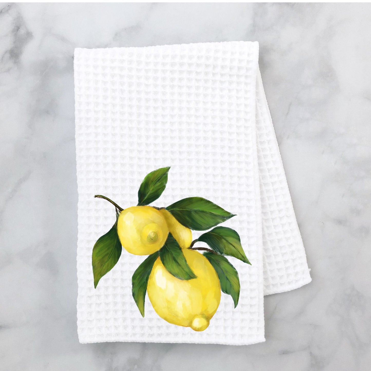 Lemons Kitchen Towel - MerikaArt
