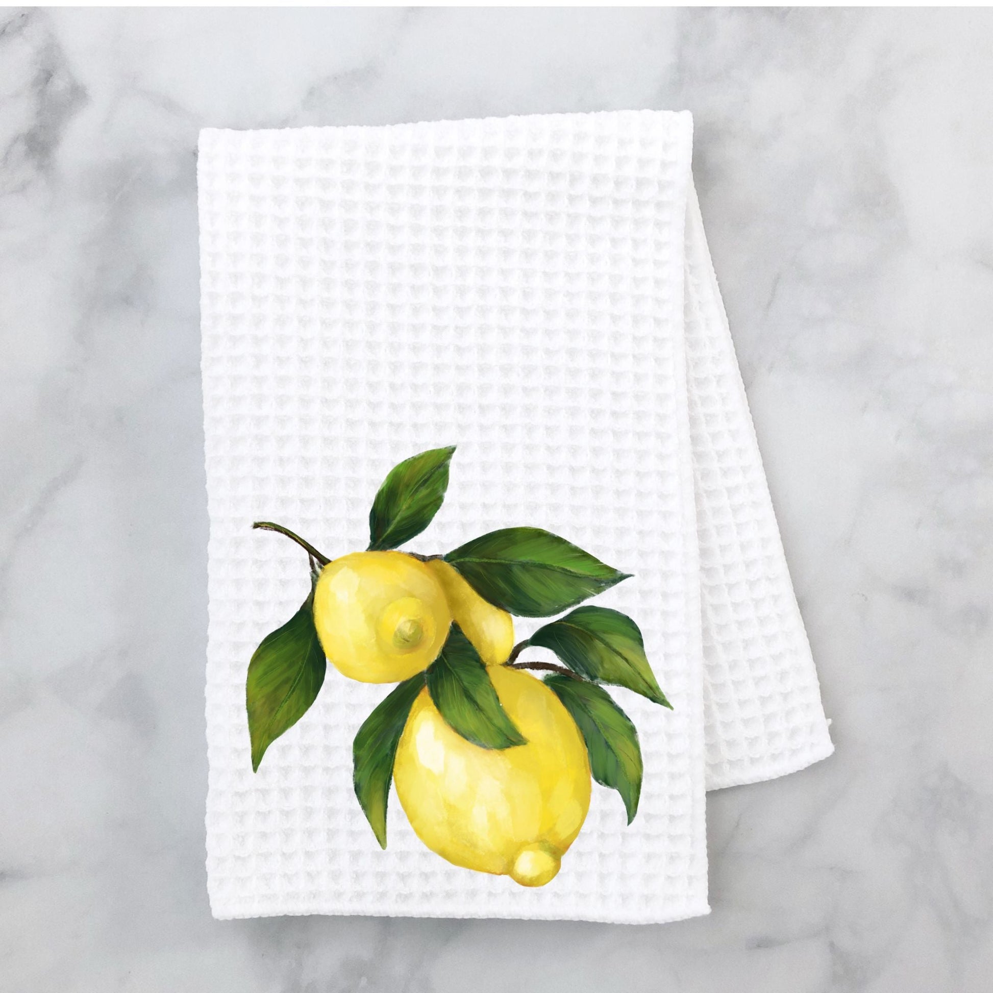 Lemons Kitchen Towel - MerikaArt