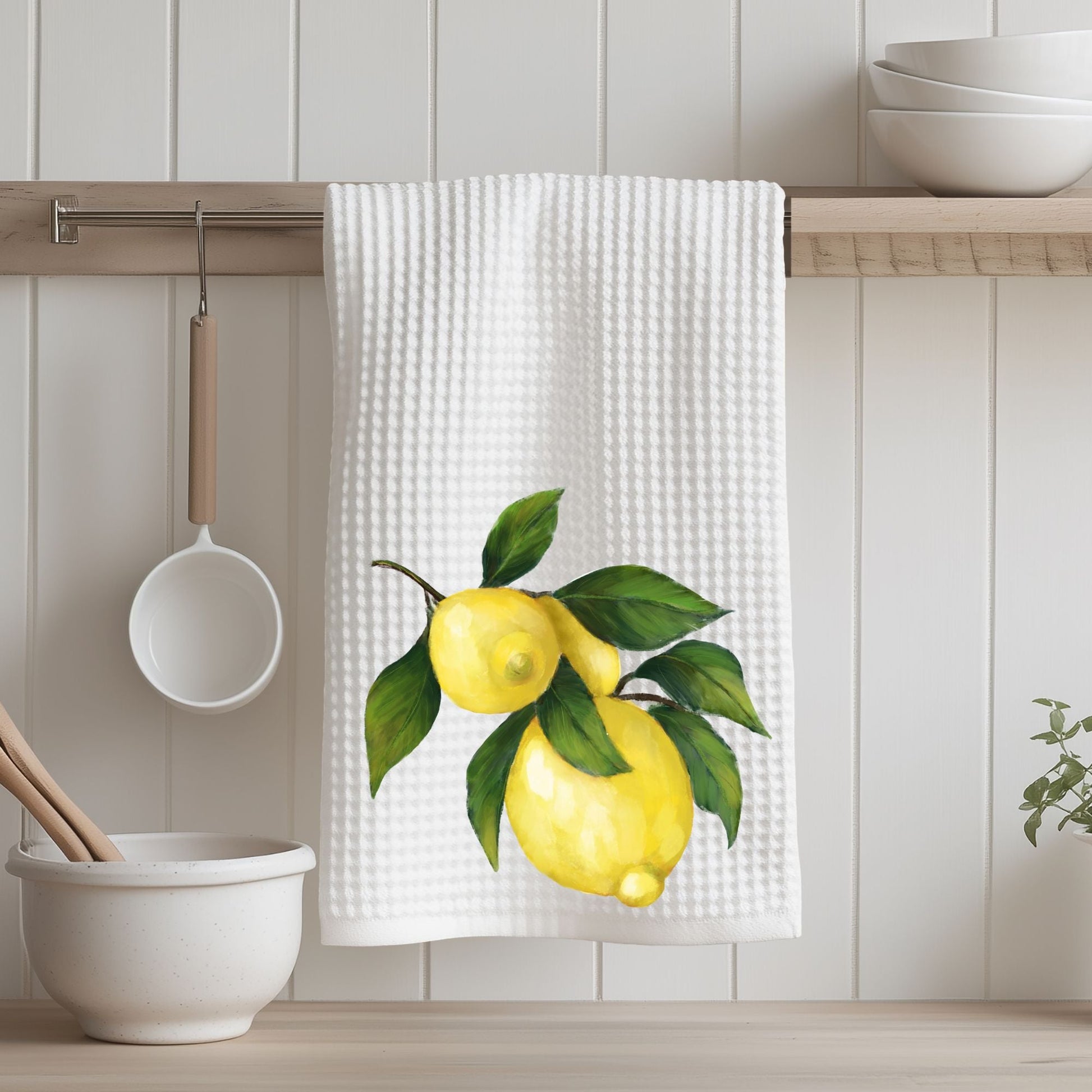 Lemons Kitchen Towel - MerikaArt