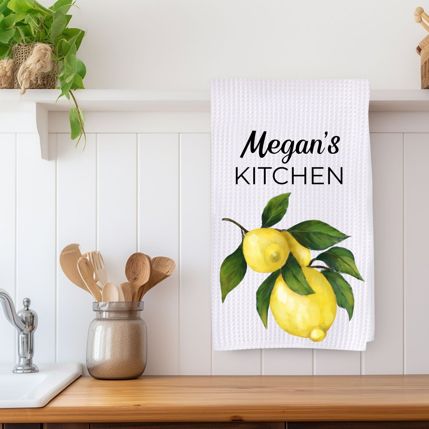 Lemons Kitchen Towel - MerikaArt