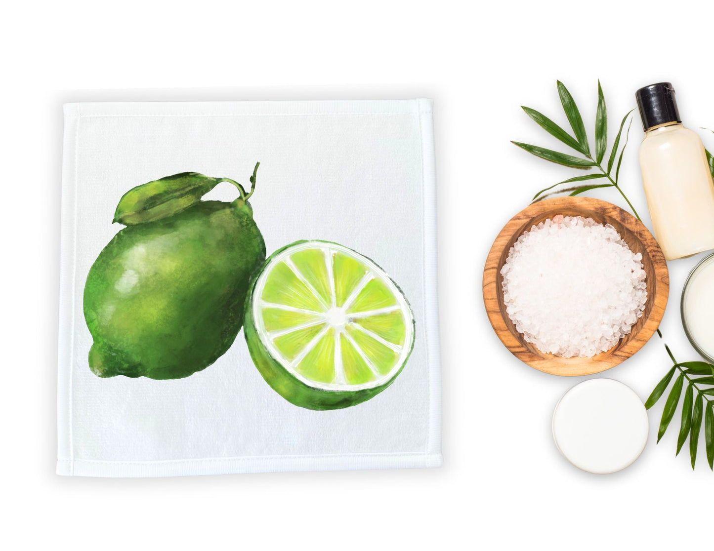 Lime Duo Washcloth - MerikaArt