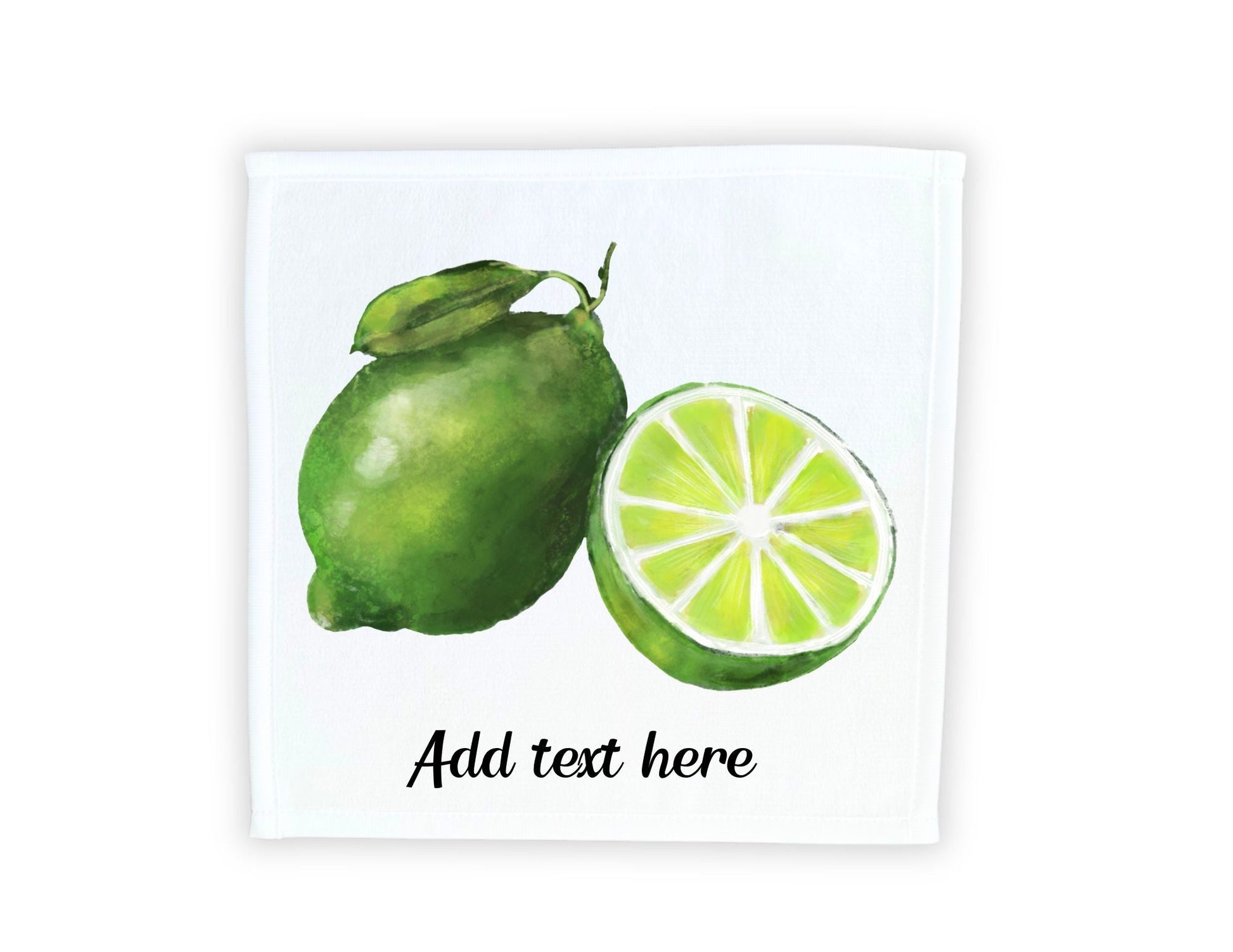 Lime Duo Washcloth - MerikaArt