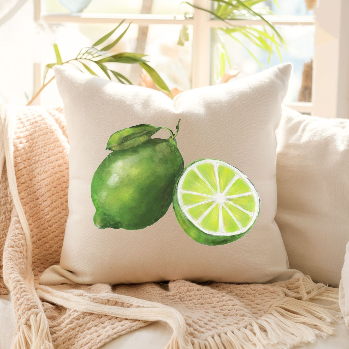 Lime Pillow - MerikaArt