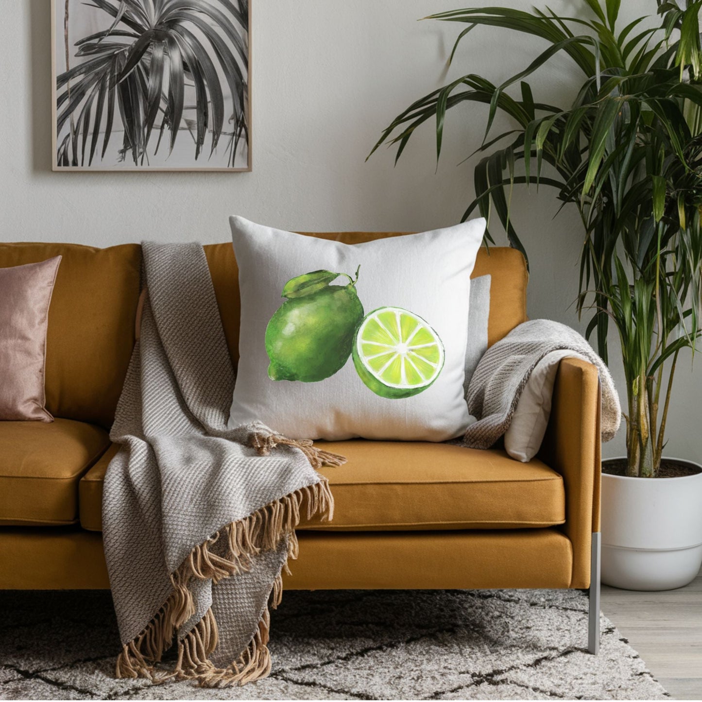 Lime Pillow - MerikaArt
