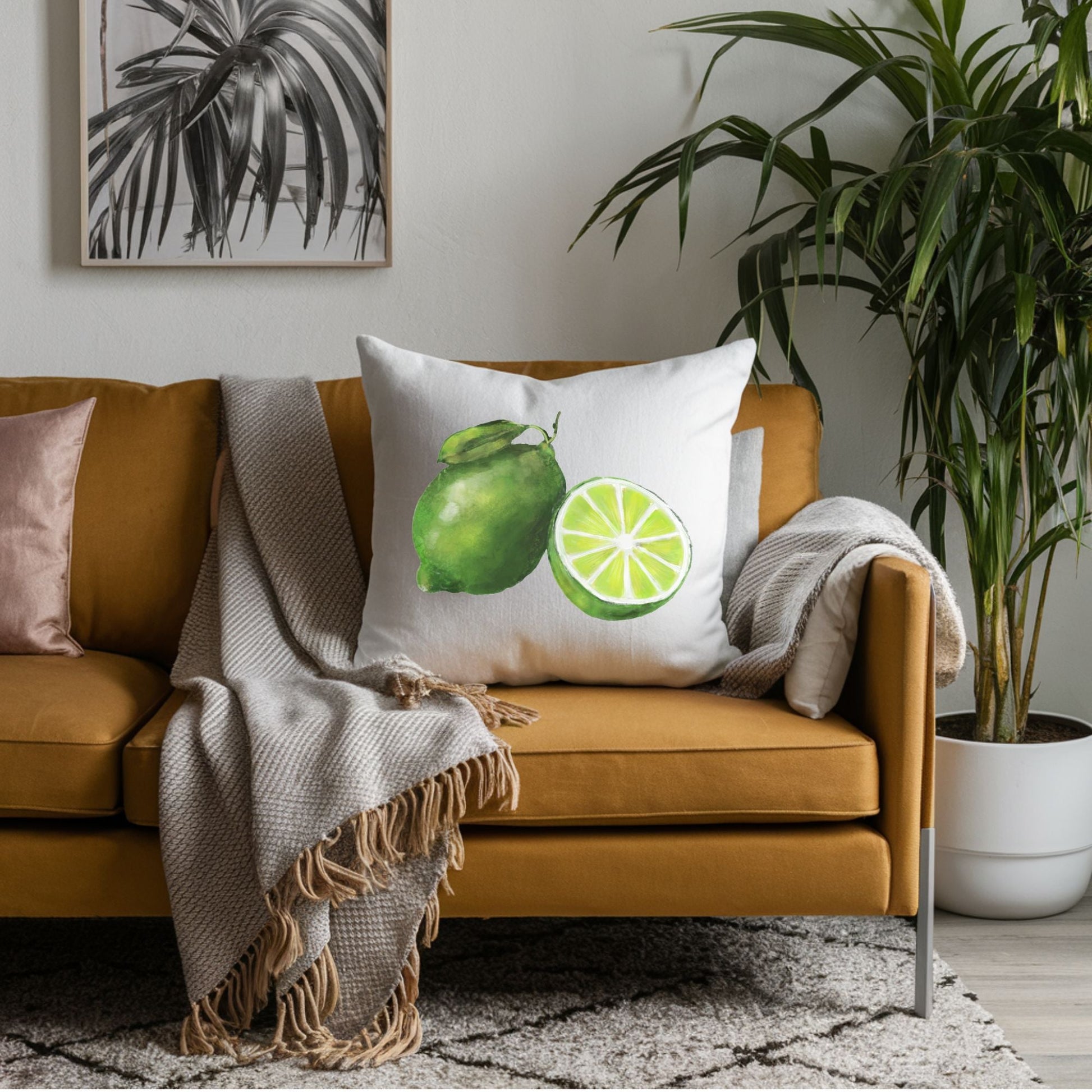 Lime Pillow - MerikaArt