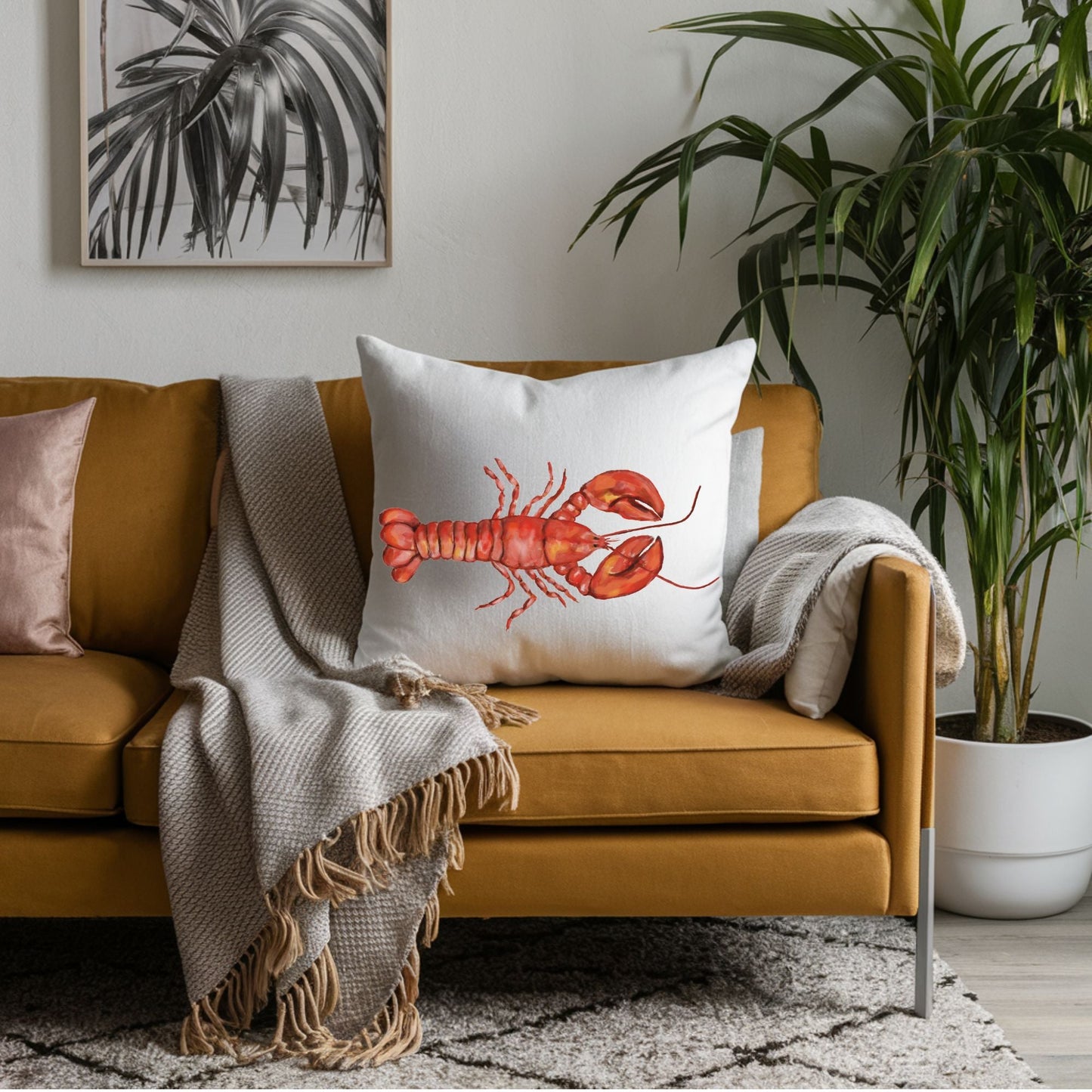 Lobster Pillow - MerikaArt