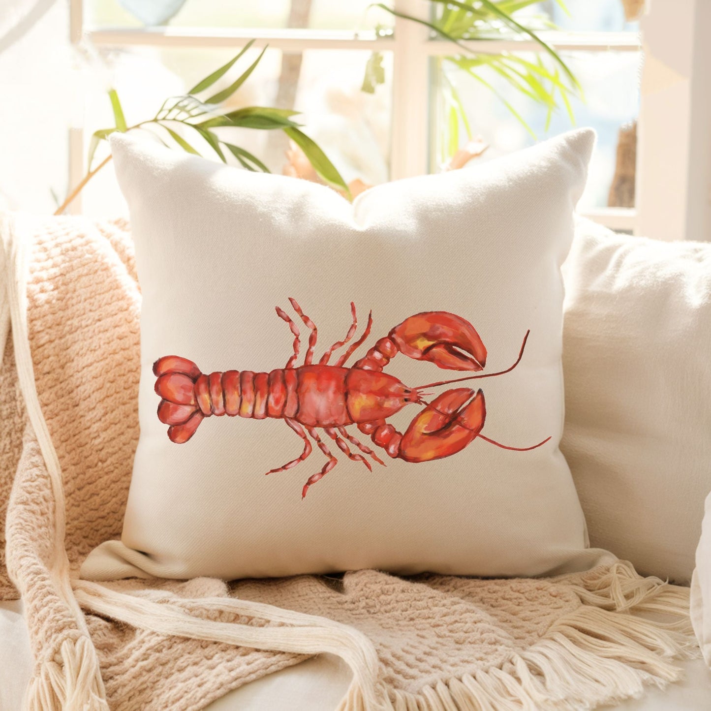 Lobster Pillow - MerikaArt