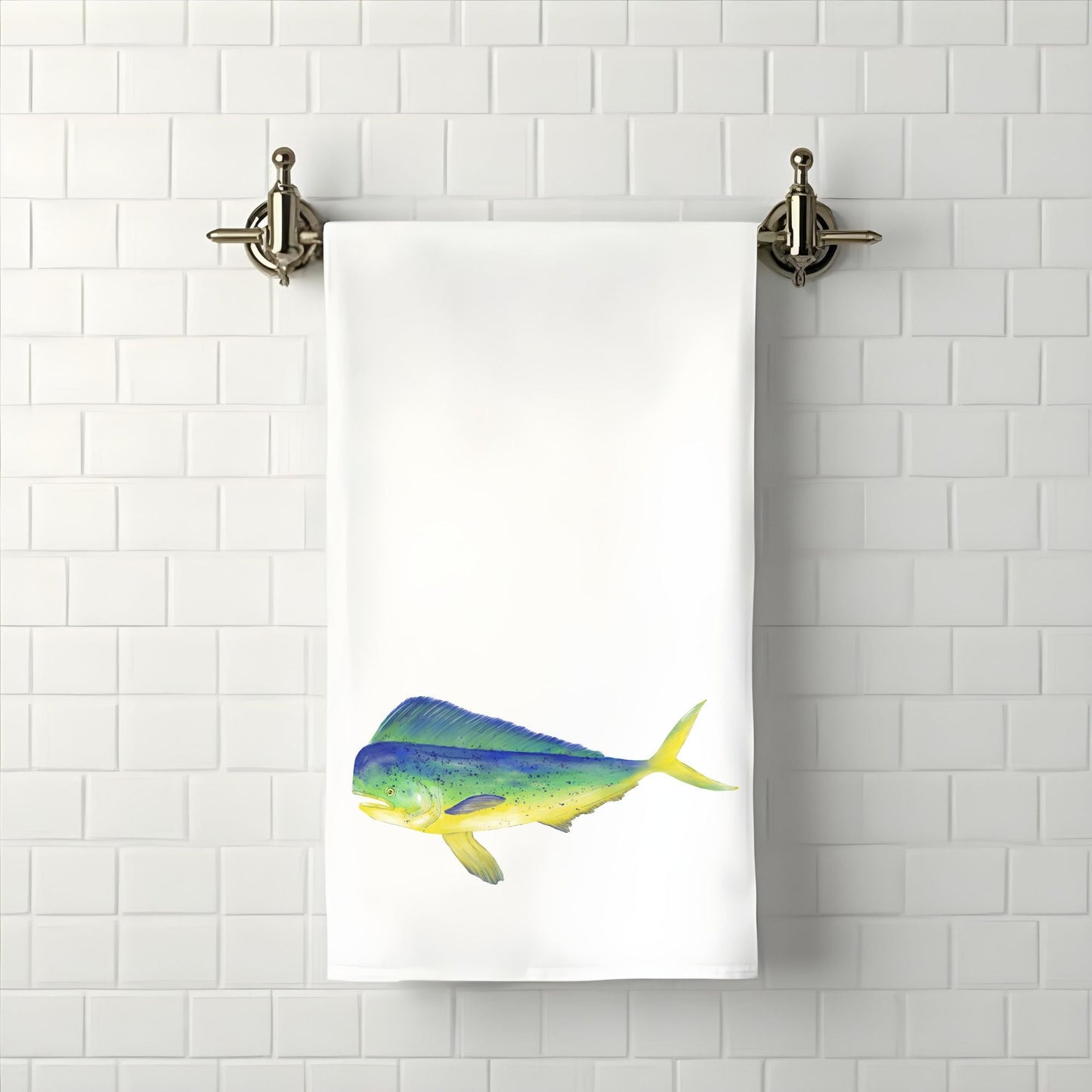 Mahi Mahi Bathroom Towel - MerikaArt