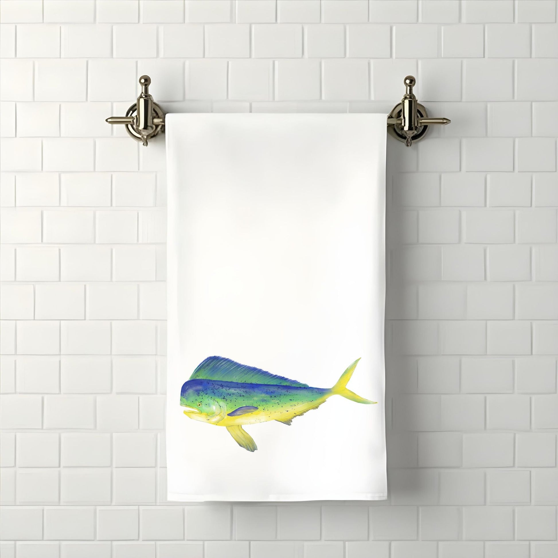 Mahi Mahi Bathroom Towel - MerikaArt