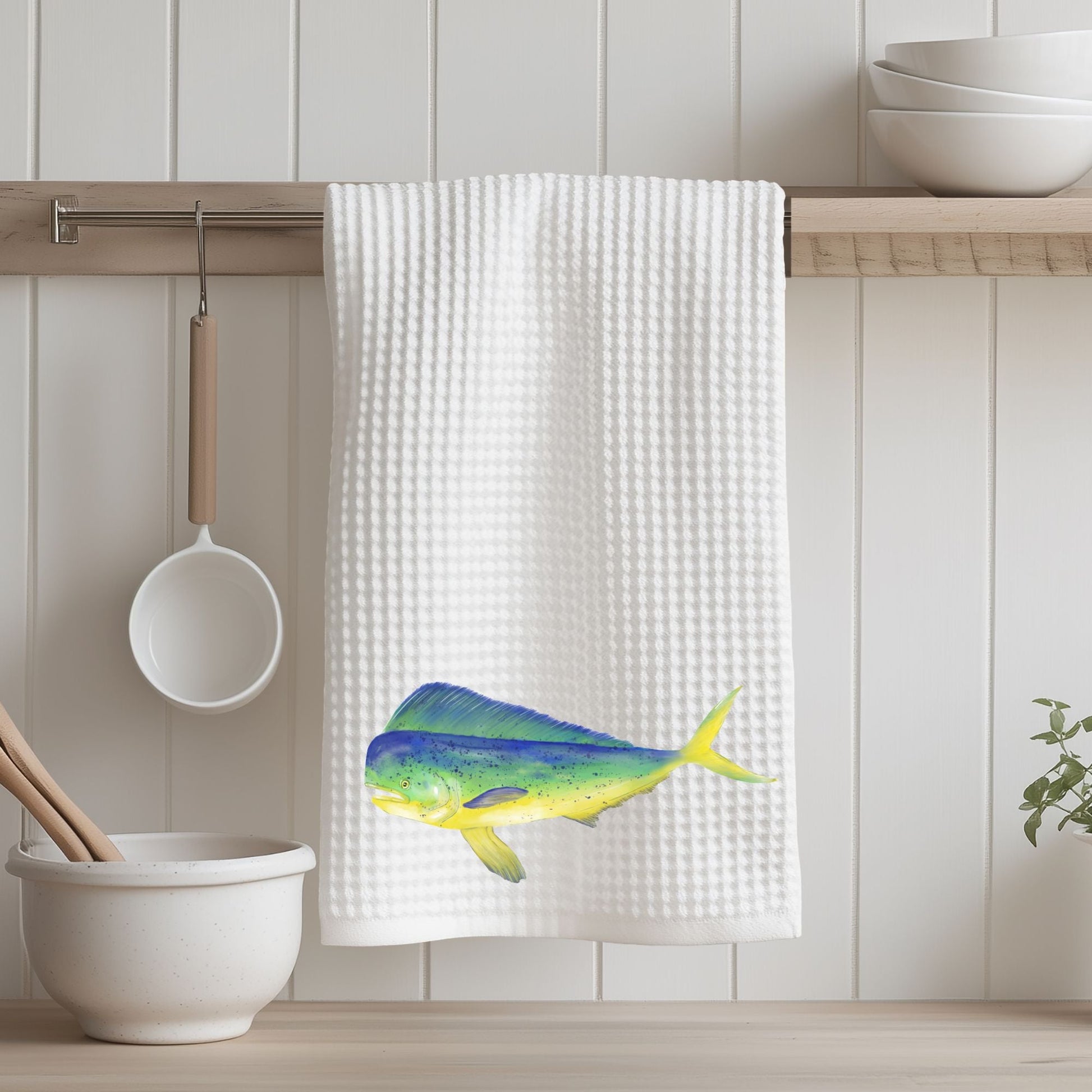 Mahi Mahi Fish Kitchen Towel - MerikaArt