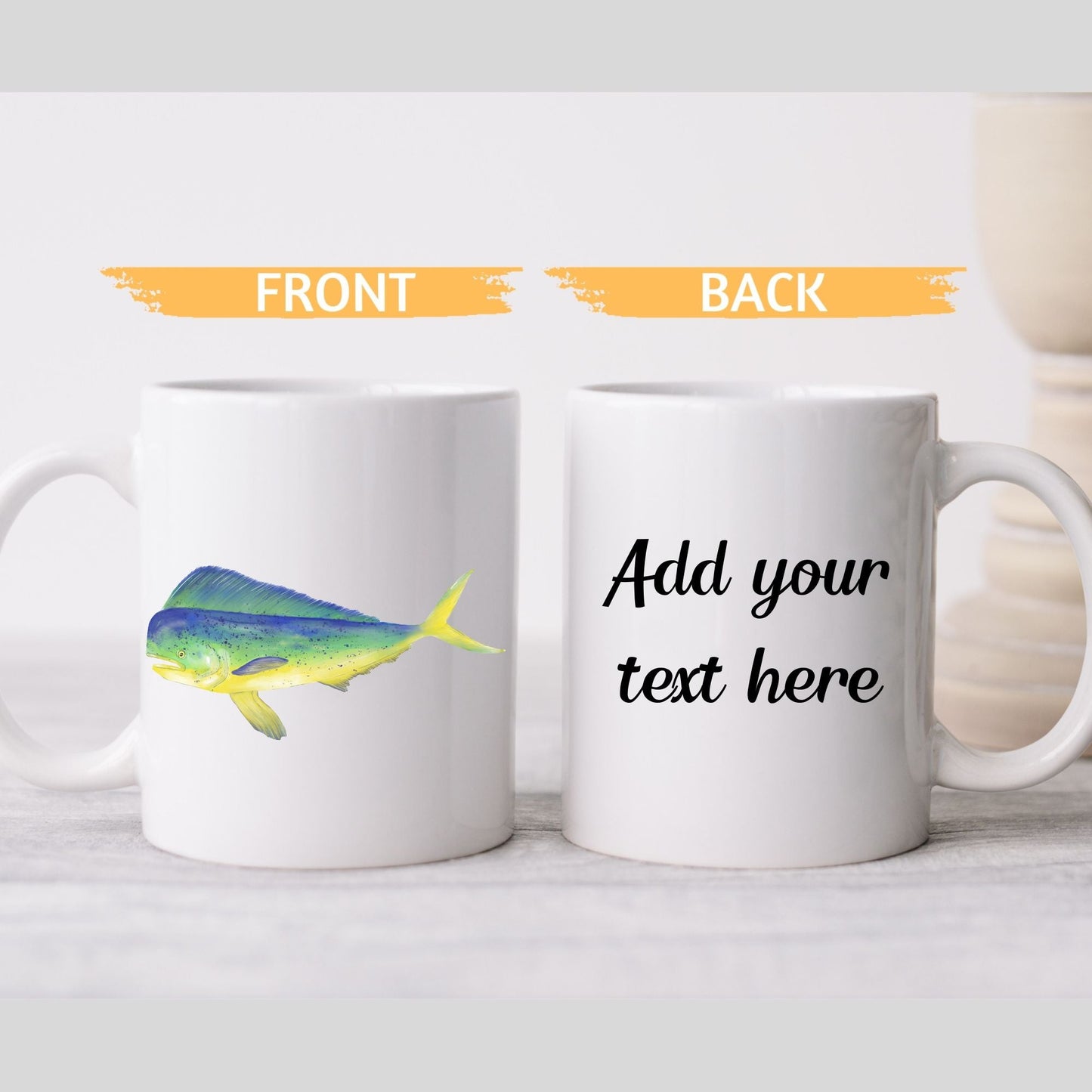 Mahi - Mahi Fish Mug - MerikaArt