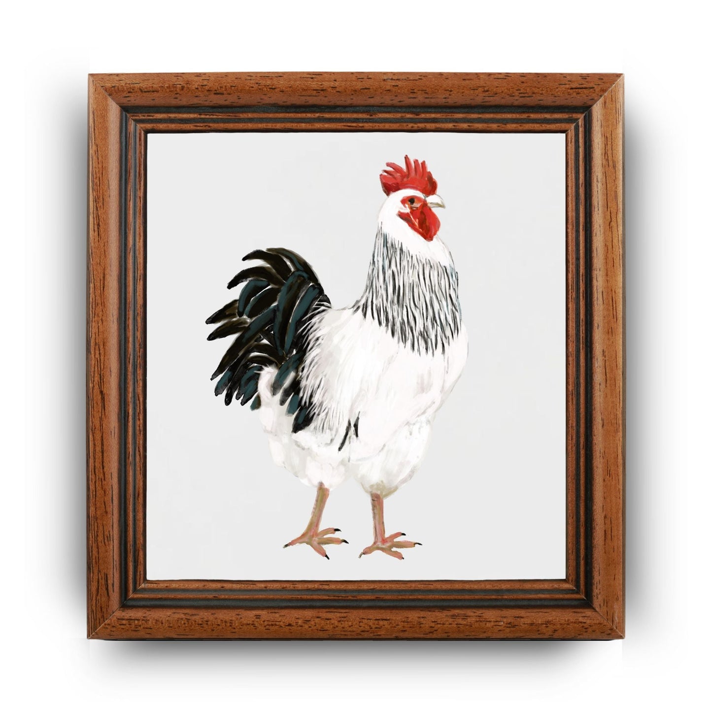 Majestic Rooster Ceramic Tile - MerikaArt