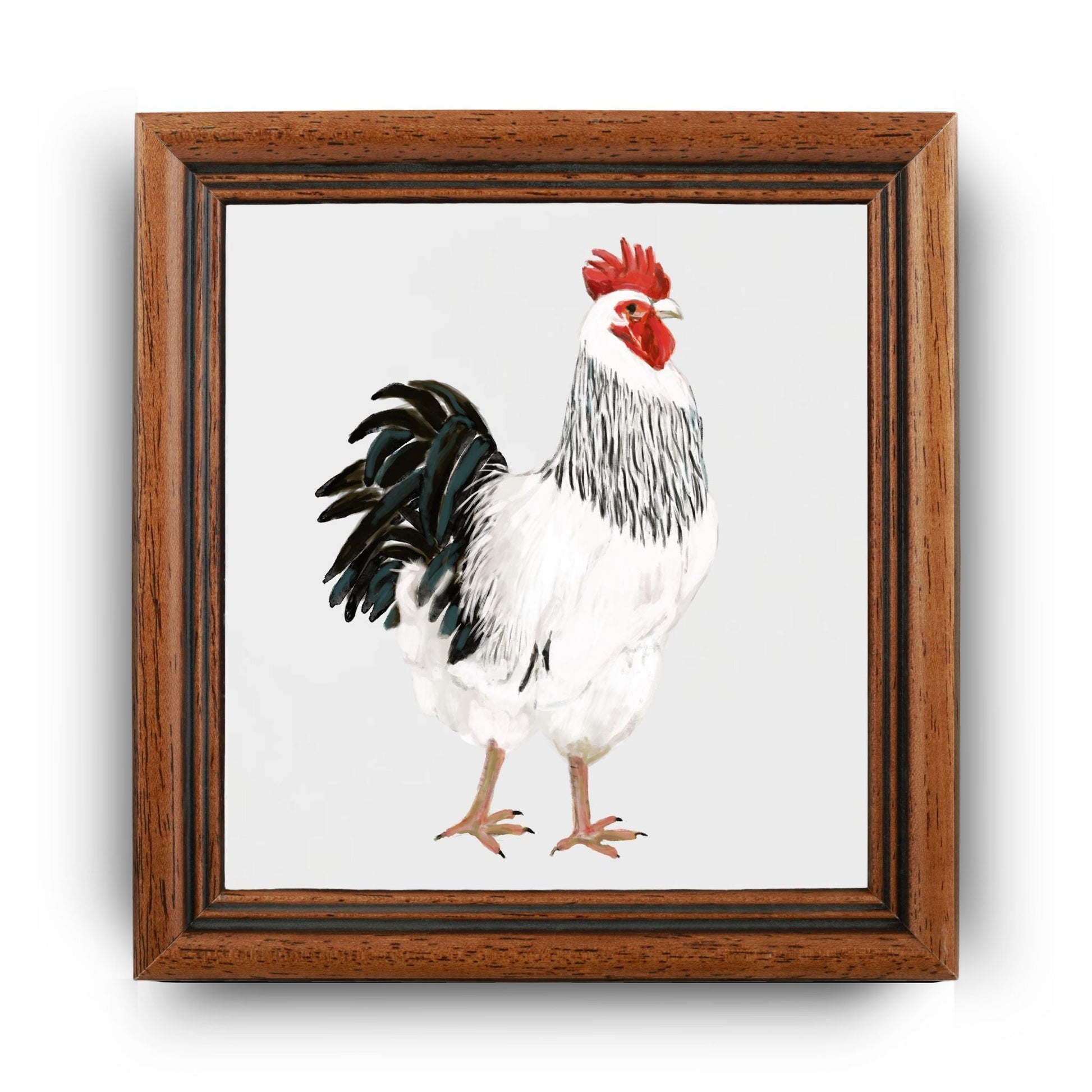 Majestic Rooster Ceramic Tile - MerikaArt