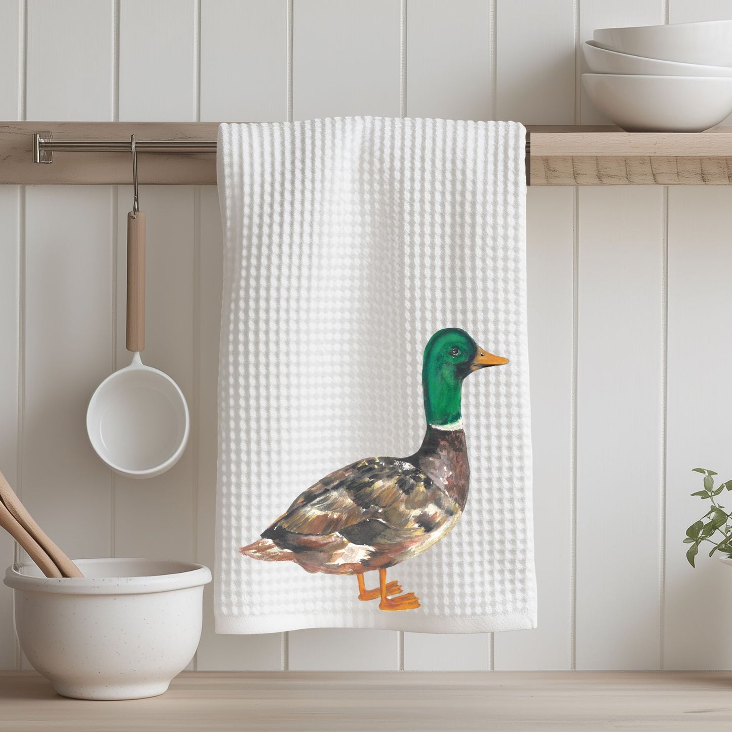 Mallard Duck Kitchen Towel - MerikaArt