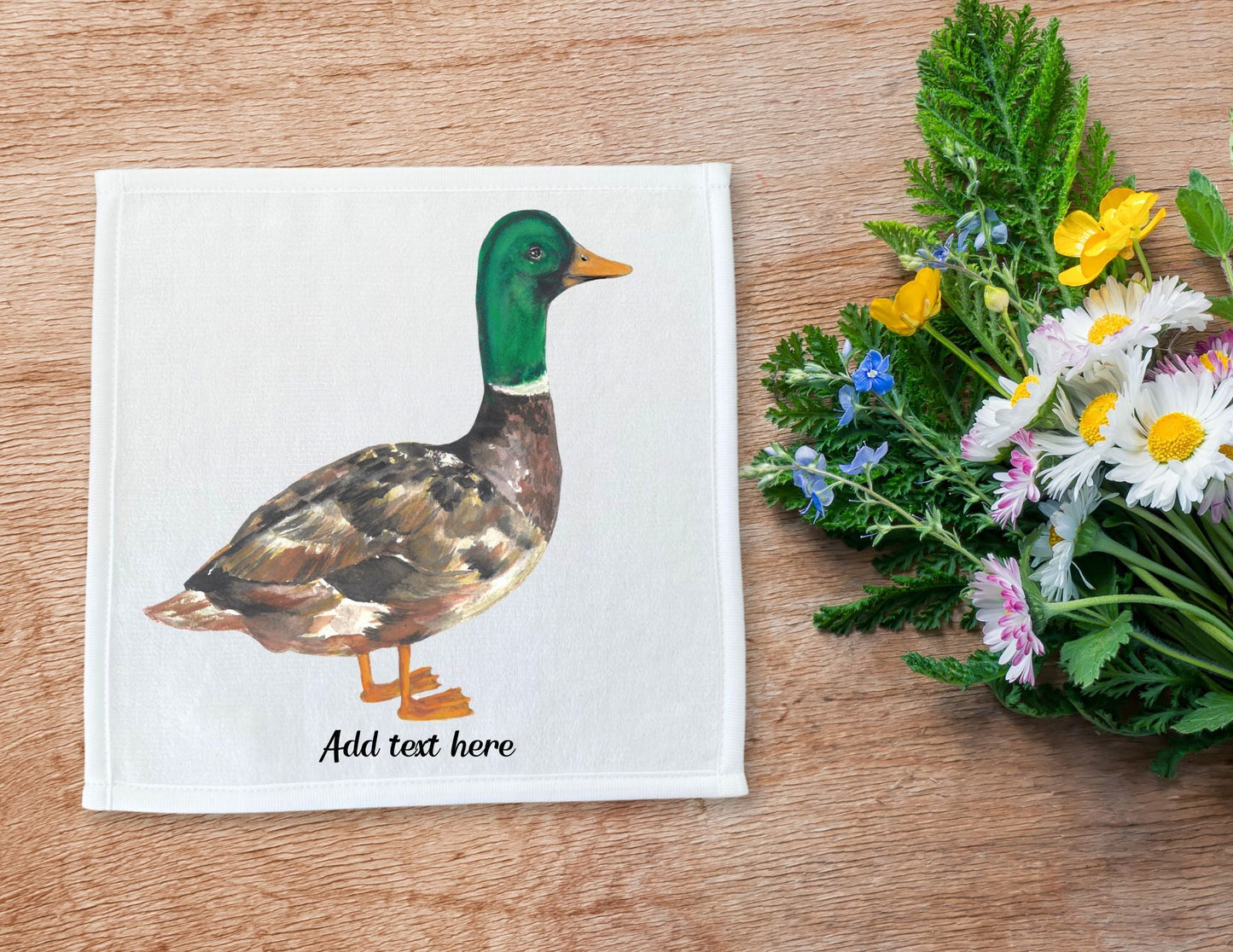 Mallard Duck Washcloth – Nature - Inspired Charm - MerikaArt