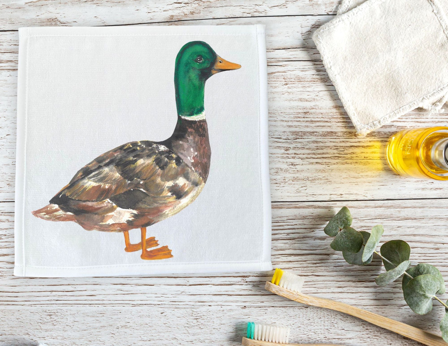 Mallard Duck Washcloth – Nature - Inspired Charm - MerikaArt