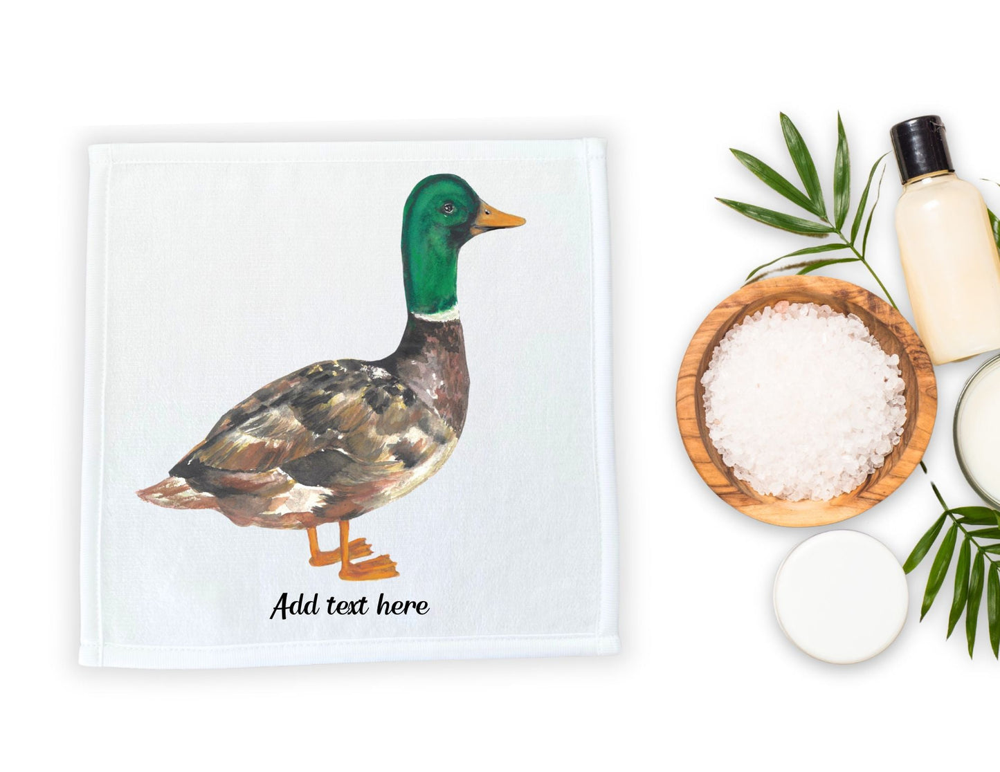 Mallard Duck Washcloth – Nature - Inspired Charm - MerikaArt