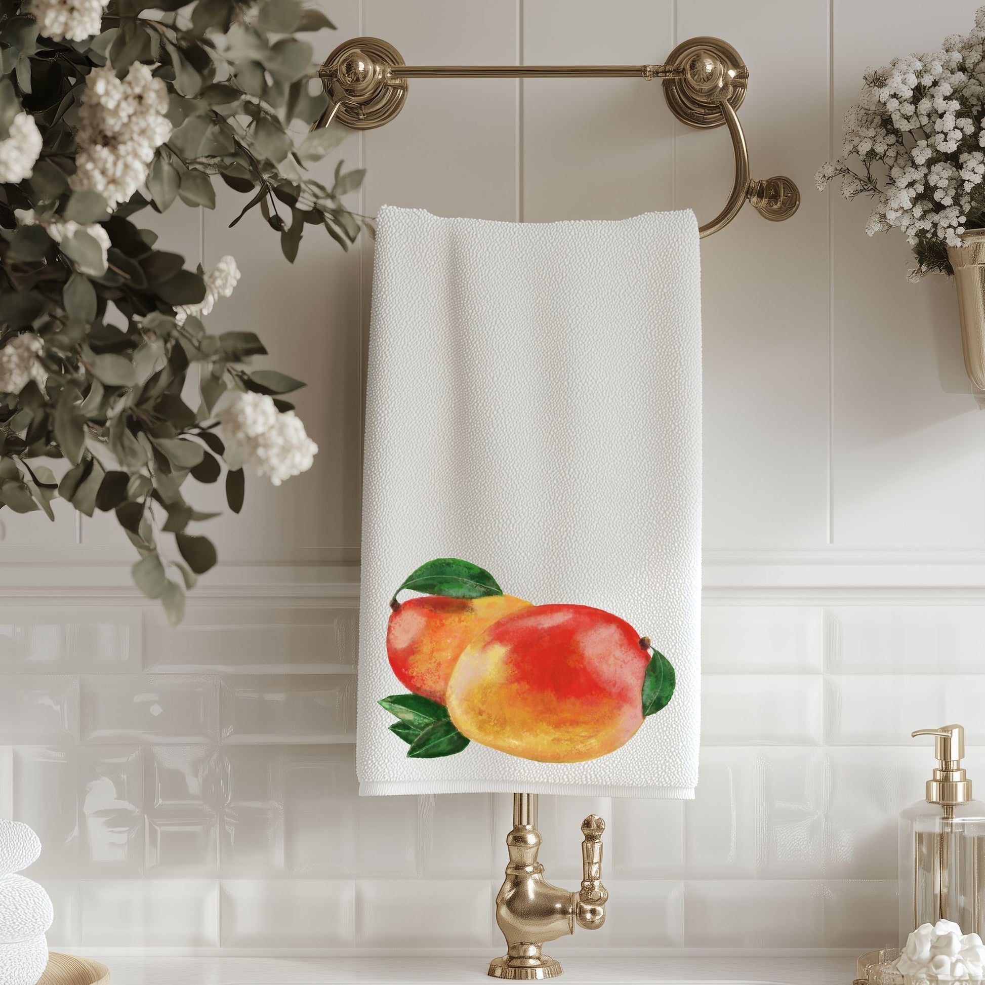 Mango Fruit Bathroom Towel - MerikaArt