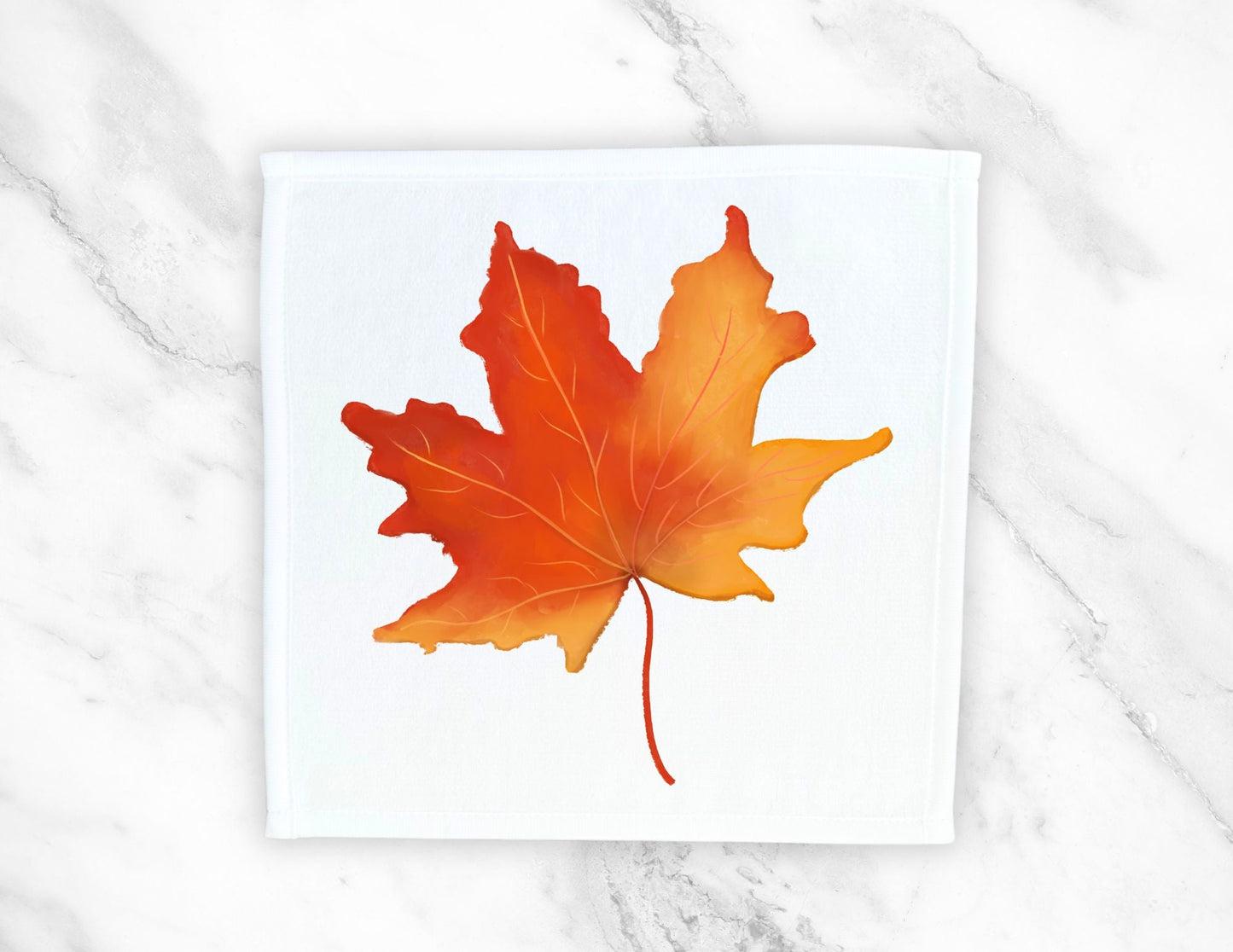 Maple Leaf Washcloth - MerikaArt