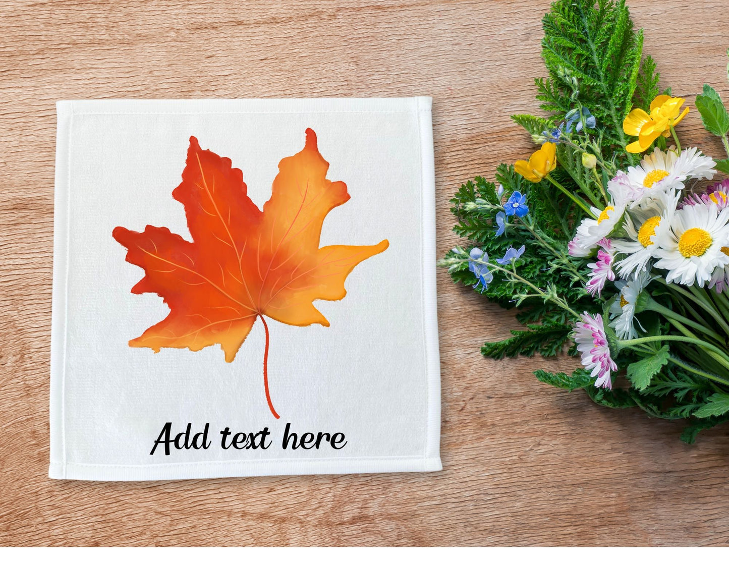 Maple Leaf Washcloth - MerikaArt