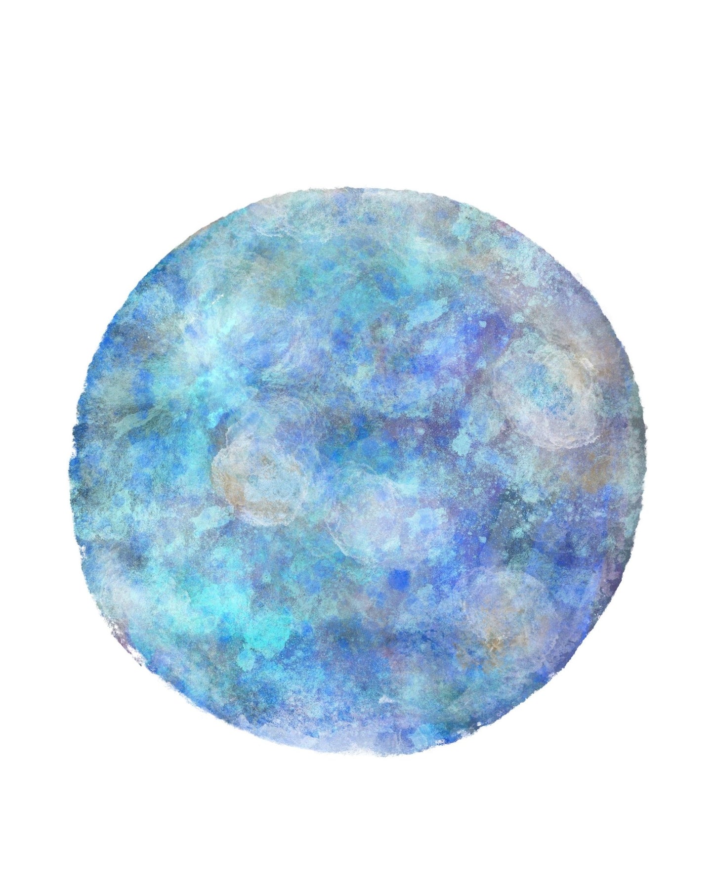 Moon Phases Set of 3 Print, Blue Indigo Moon Poster, Galaxy Artwork, Home Wall Decor, Modern Art, Bedroom Wall Decor, Lunar phase, Space Art - MerikaArt