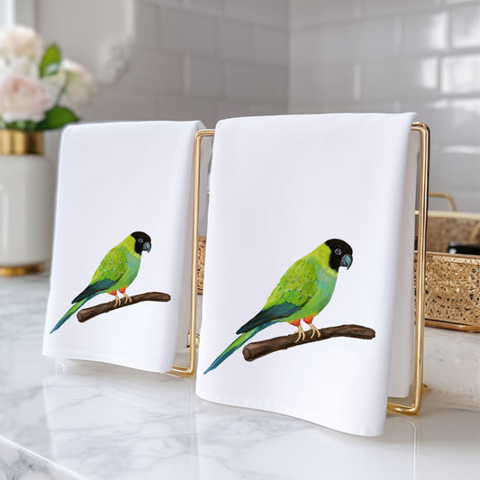 Nanday Conure Bathroom Towel - MerikaArt