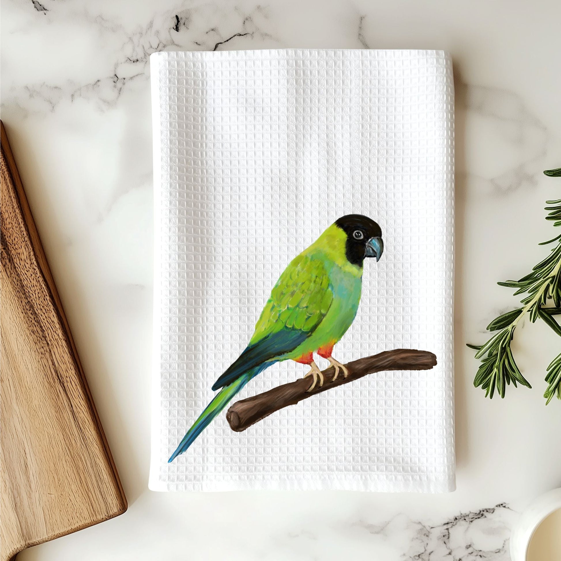 Nanday Conure Kitchen Towel - MerikaArt