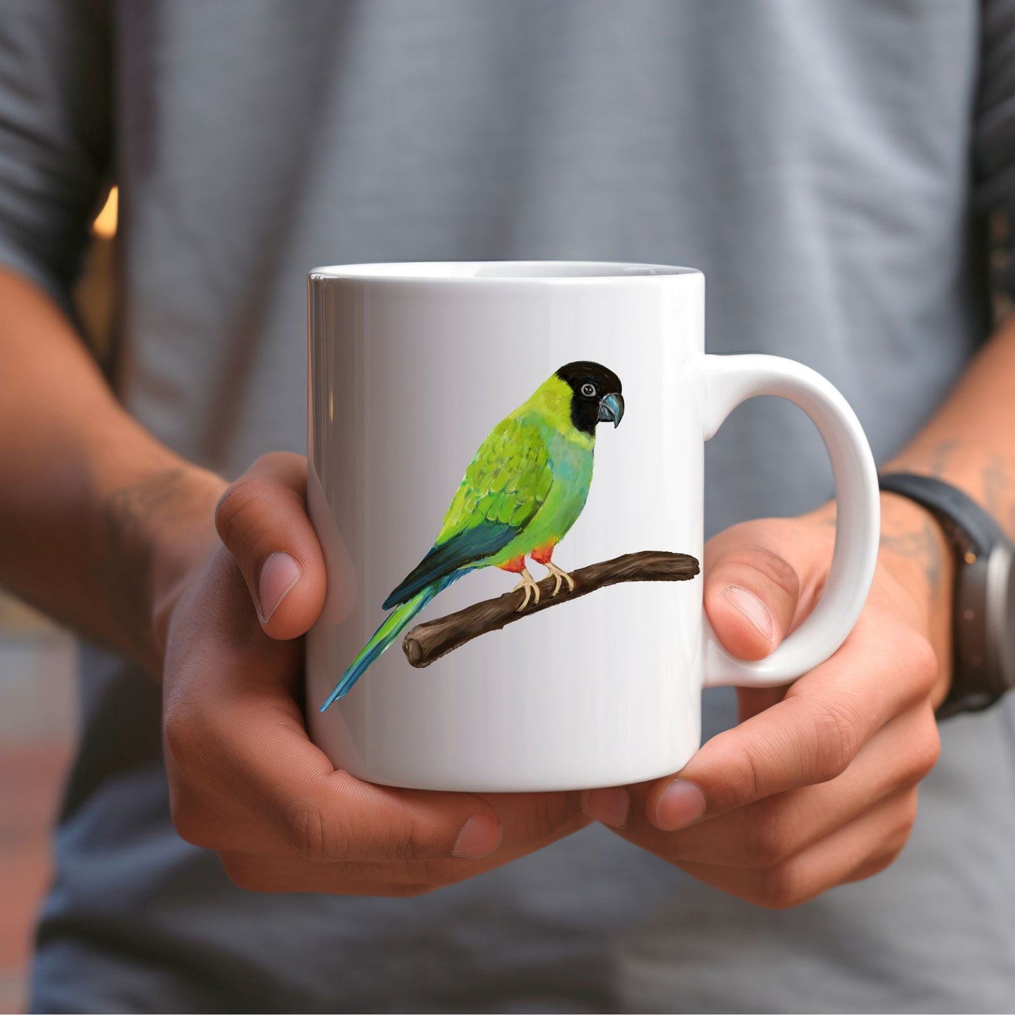 Nanday Conure Mug - MerikaArt