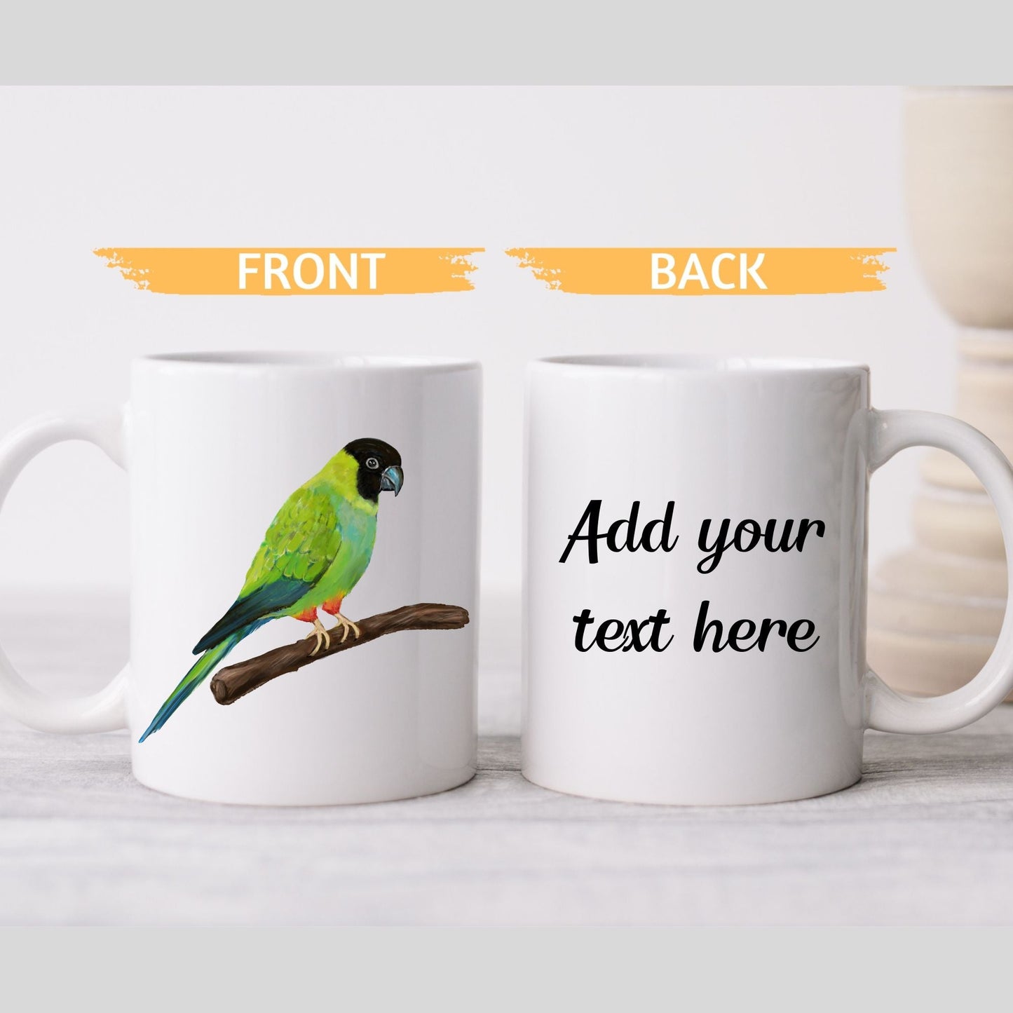 Nanday Conure Mug - MerikaArt