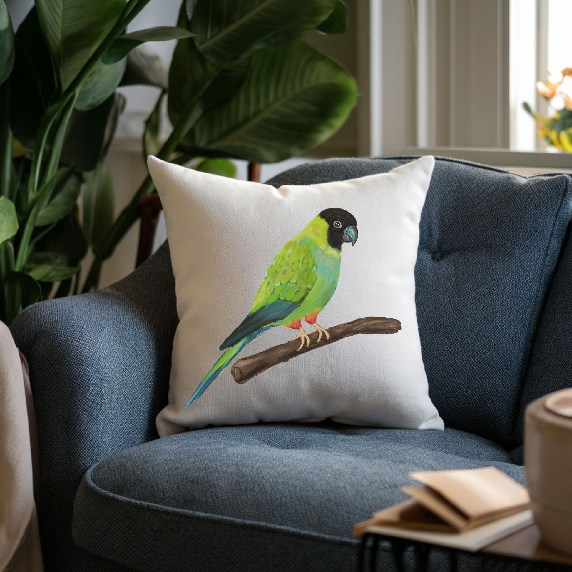 Nanday Conure Pillow - MerikaArt