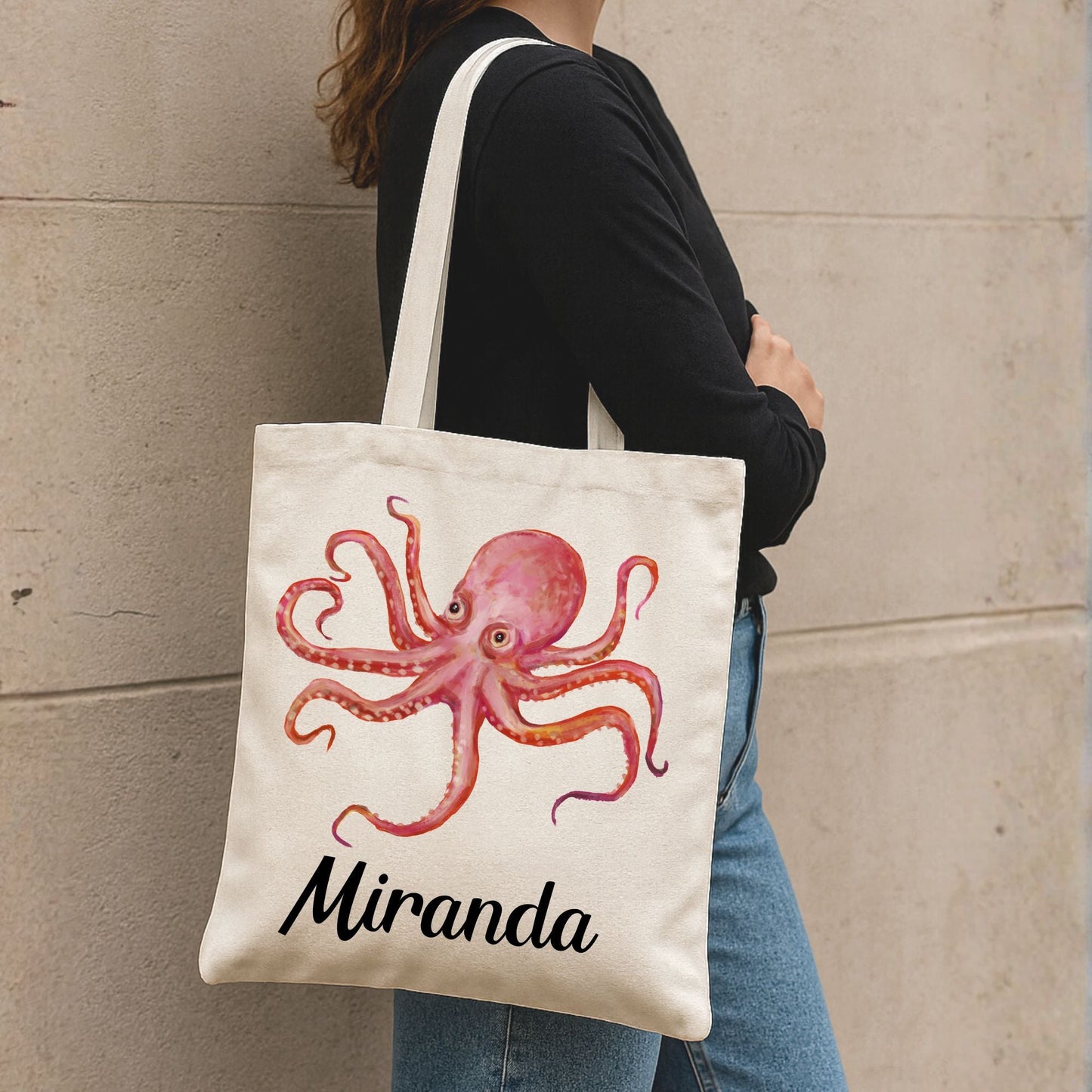 Octopus Canvas Tote Bag - MerikaArt