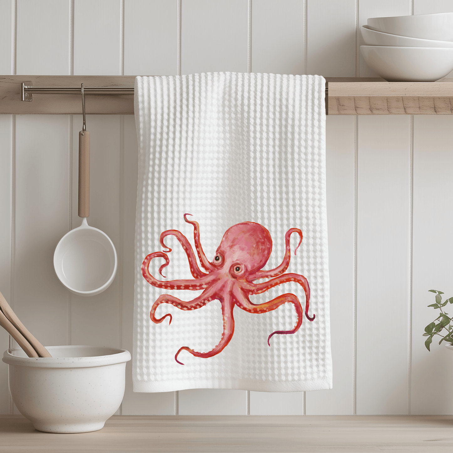 Octopus Kitchen Towel - MerikaArt
