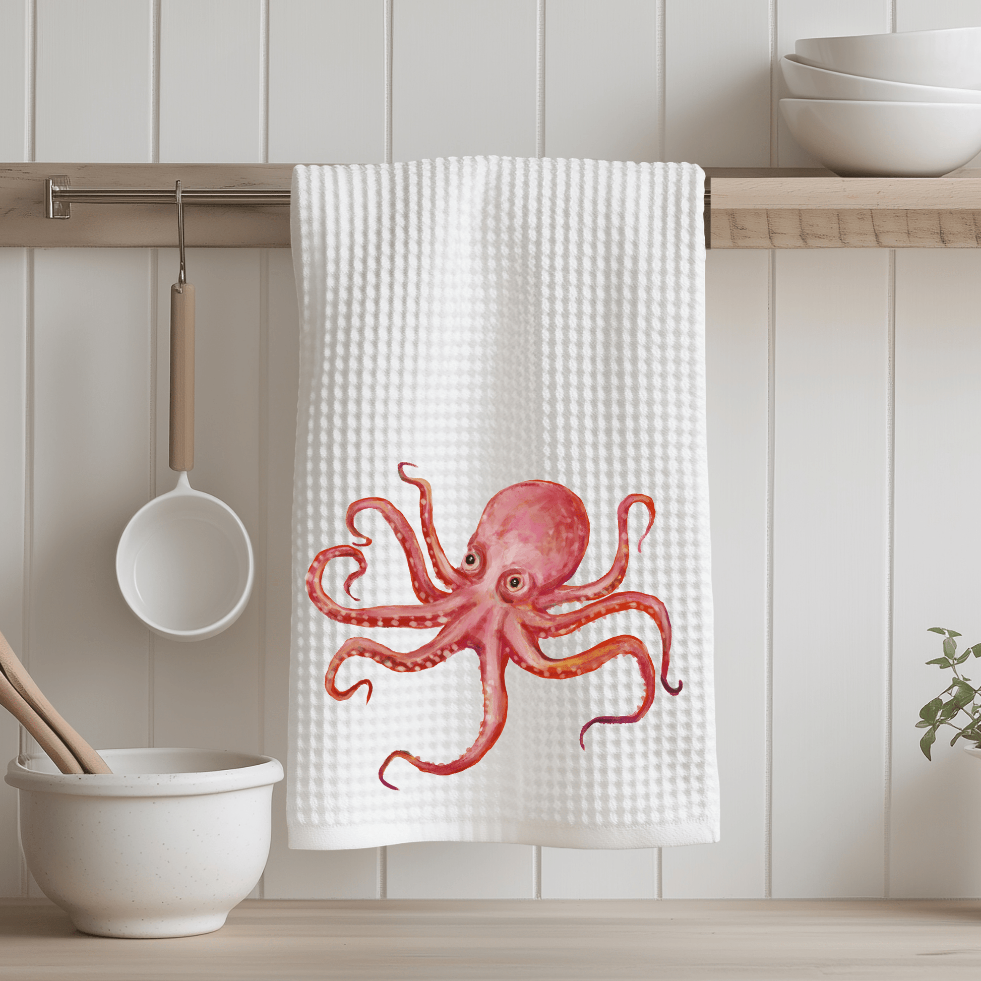 Octopus Kitchen Towel - MerikaArt