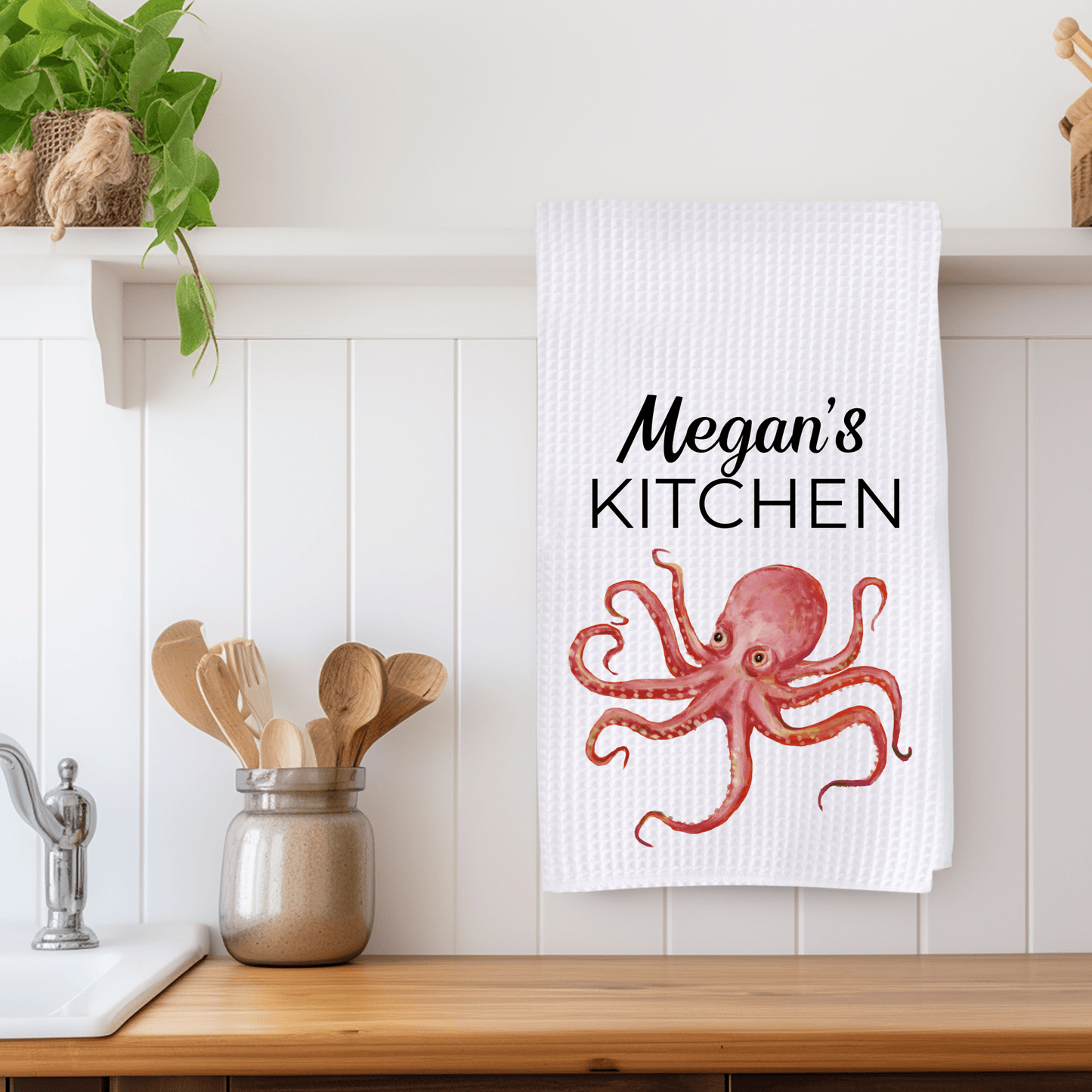 Octopus Kitchen Towel - MerikaArt