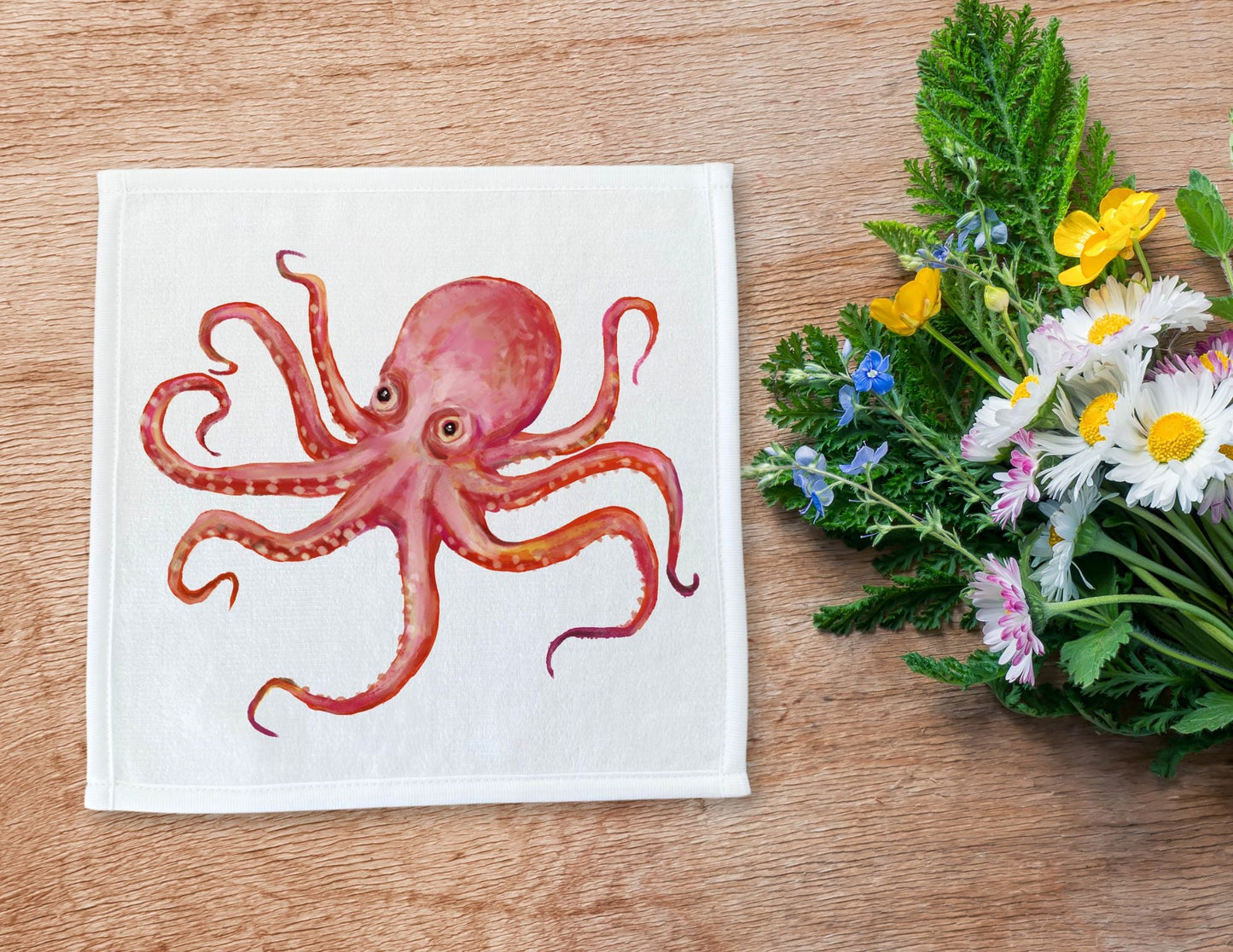 Octopus Washcloth - MerikaArt